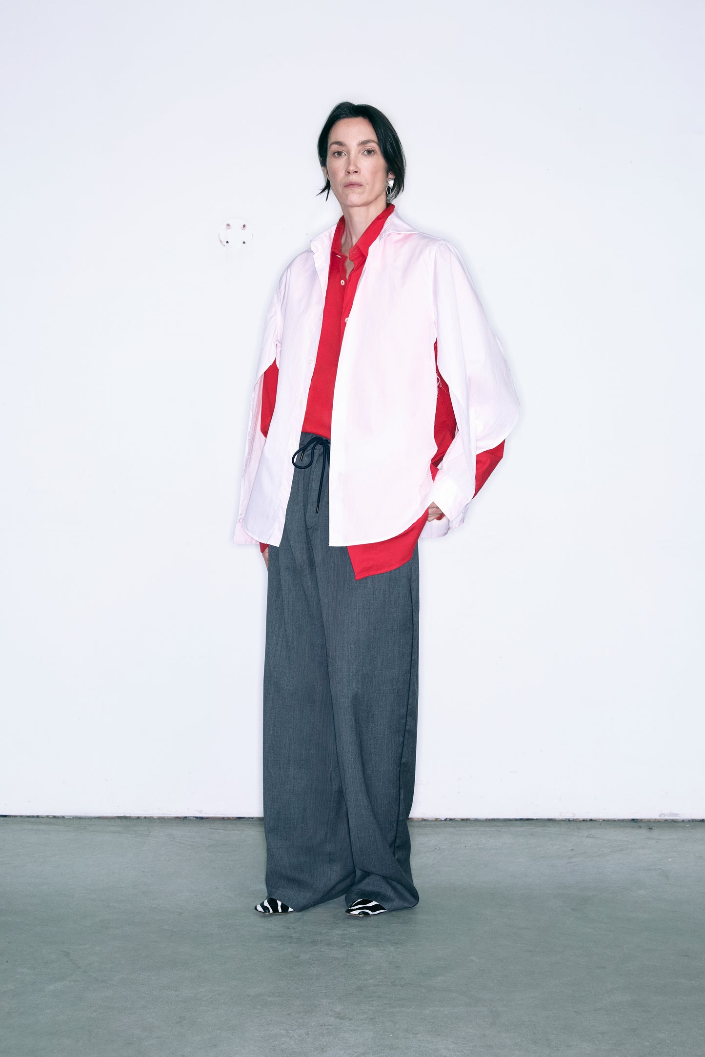 COSTA upcycling shirt red
