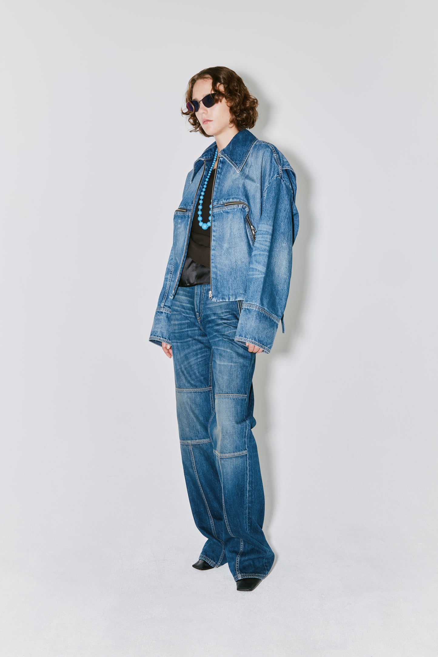 MARTY jacket mid blue