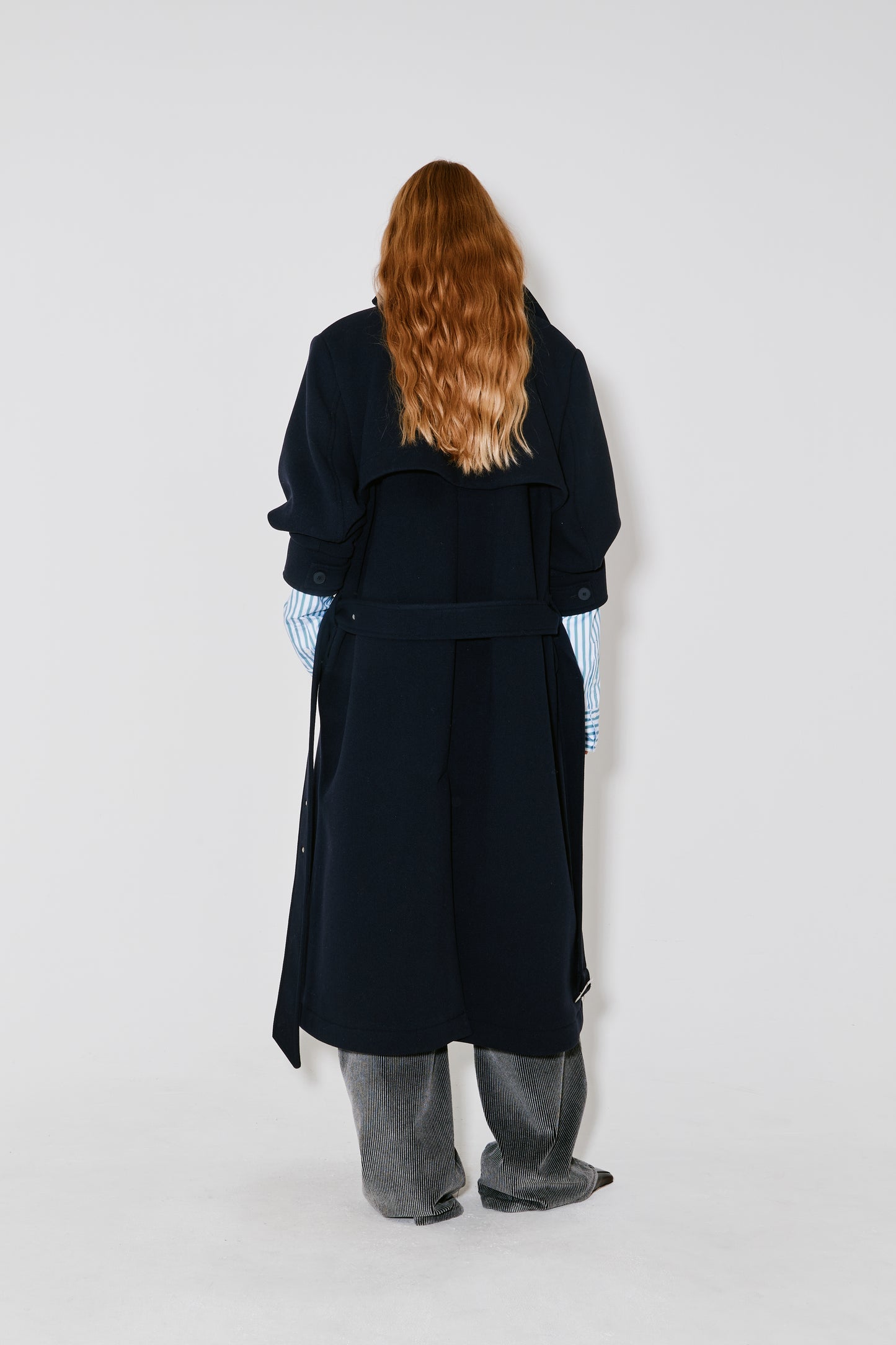 MOSS trench coat dark blue