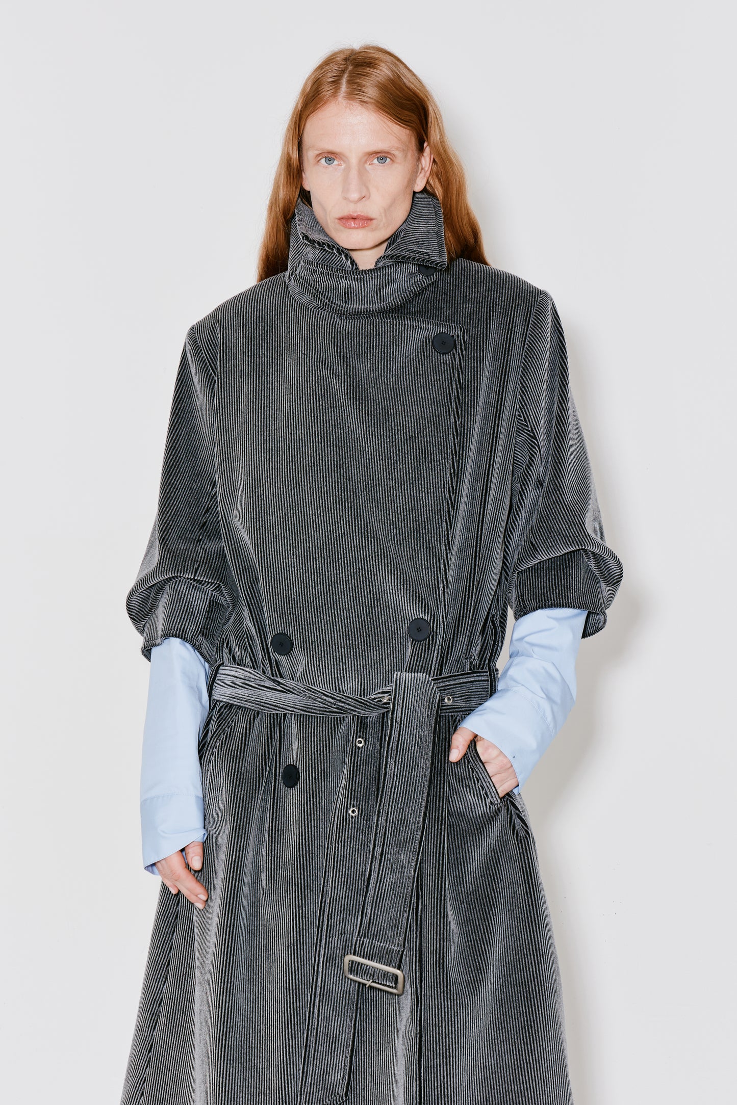 MOSS trench coat grey