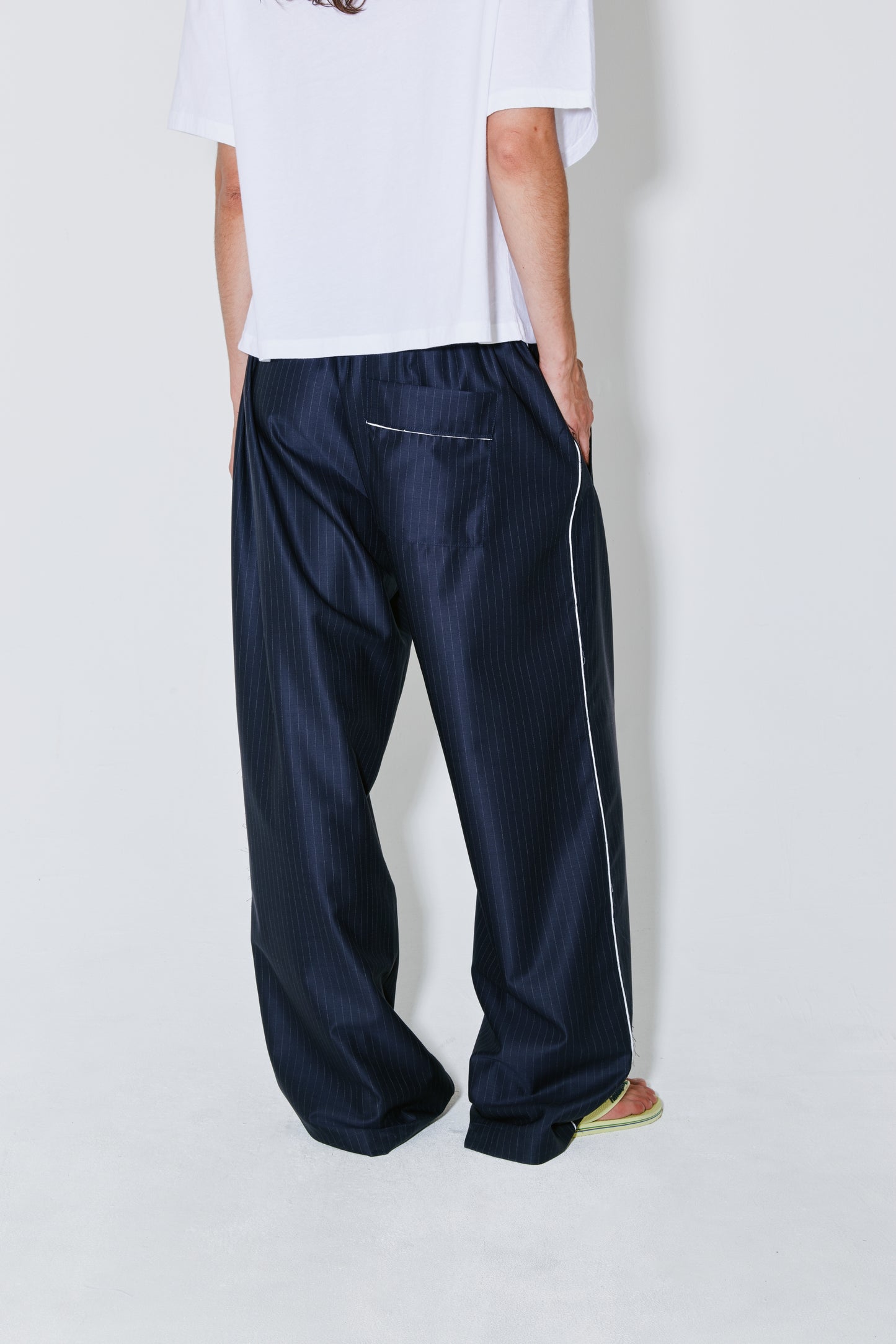 PIETER pants navy white stripes