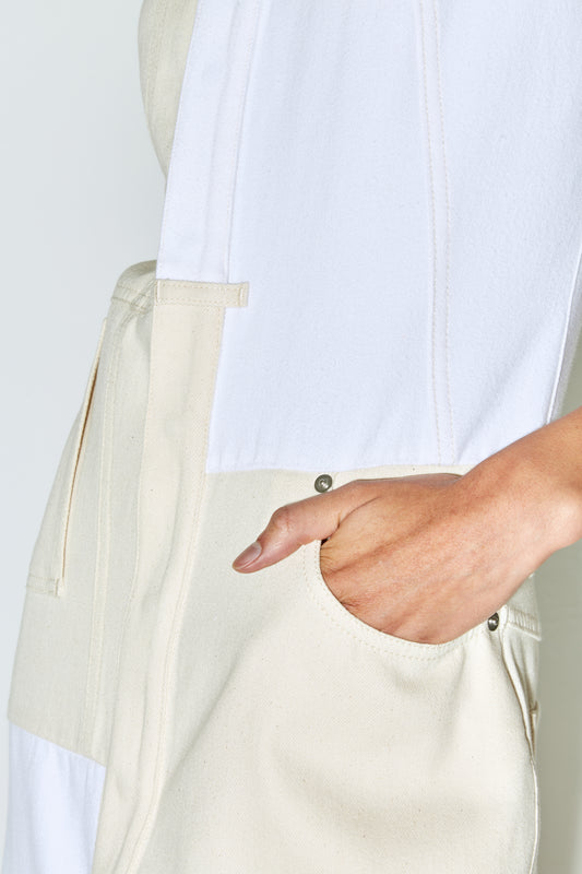 ROK patchwork dress white & ecru