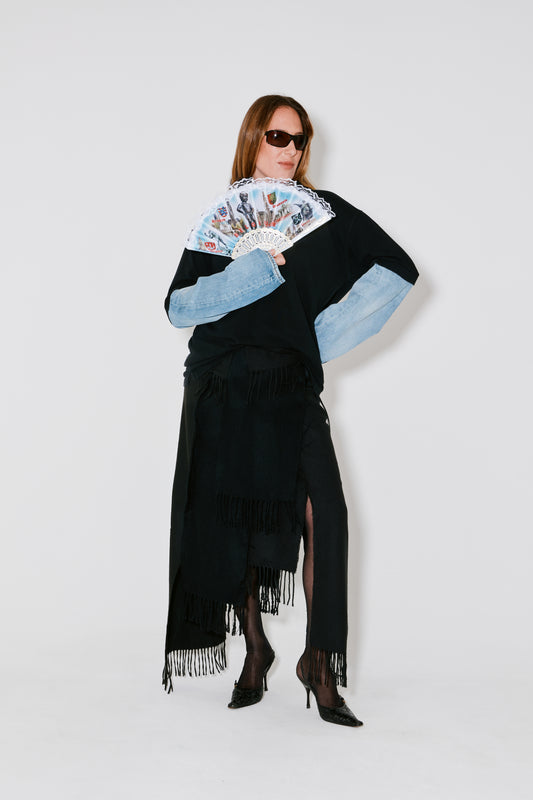 TOM upcycled polo black