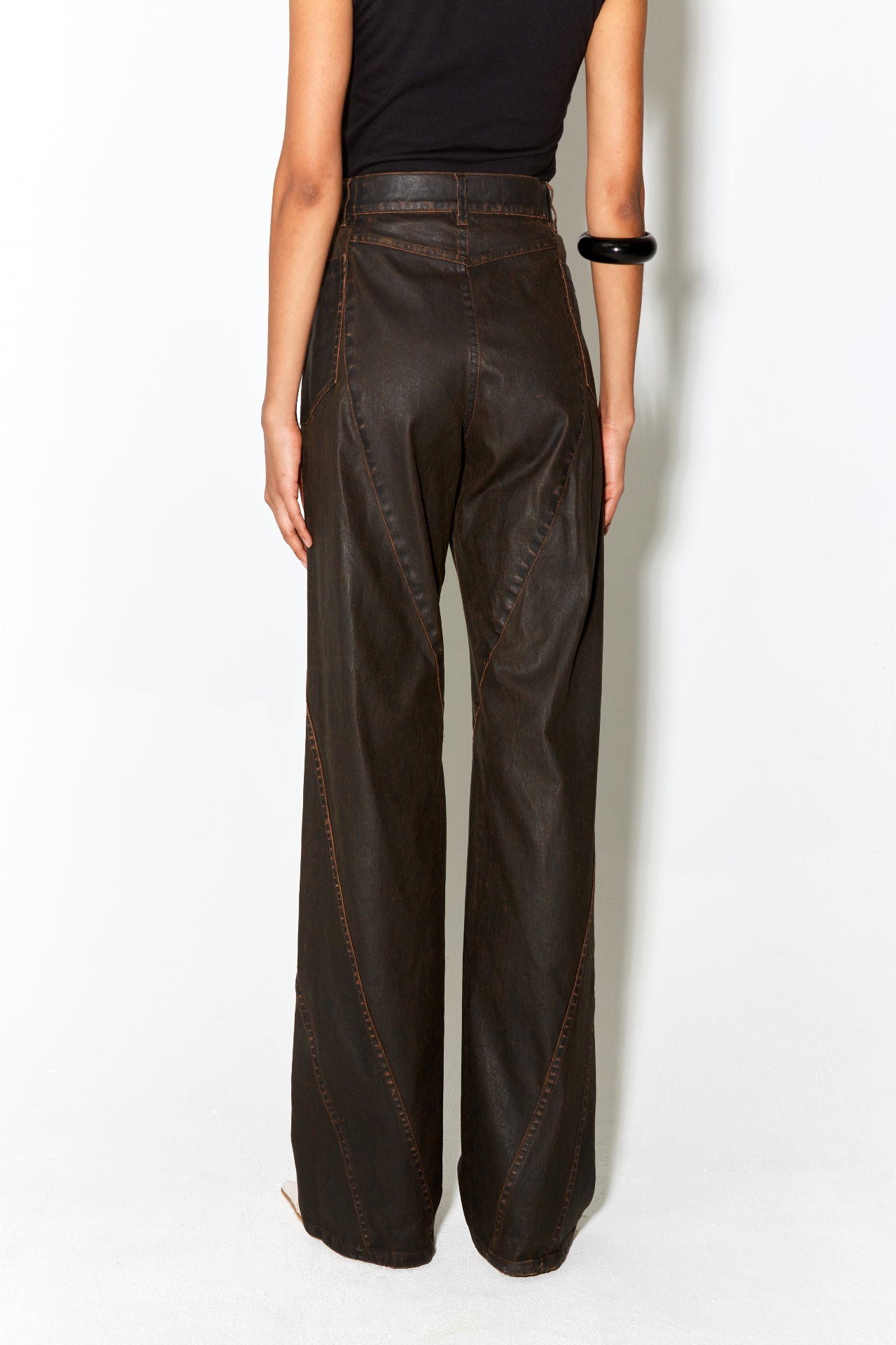 PALERMA pants brown wax