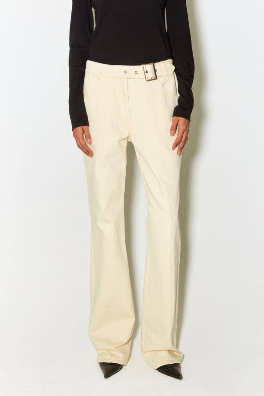 PEARL pants ecru yellow
