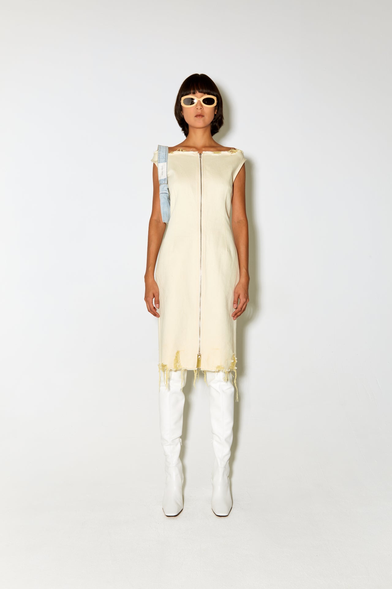 RUBY dress ecru yellow
