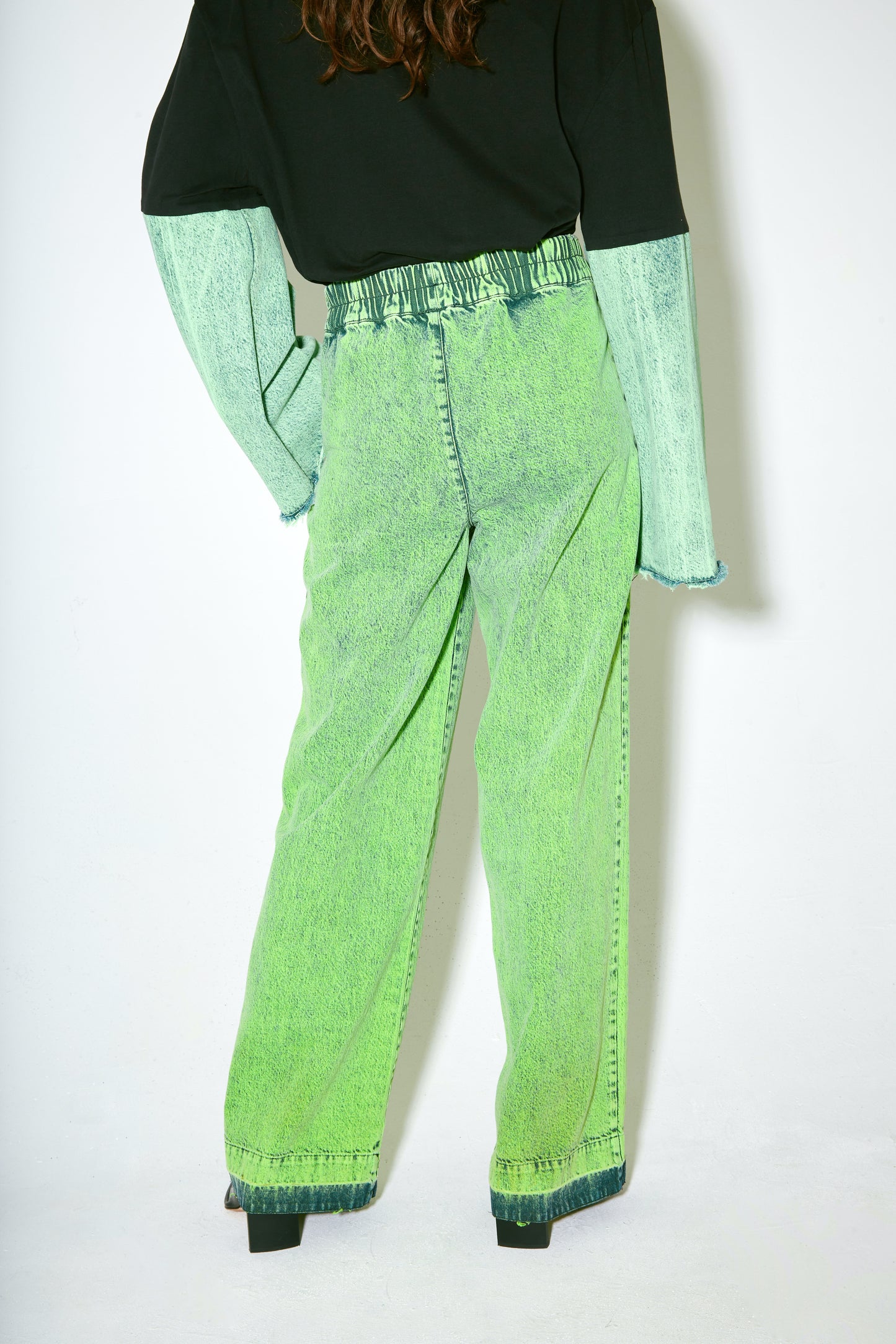 POLLY pants lichen green