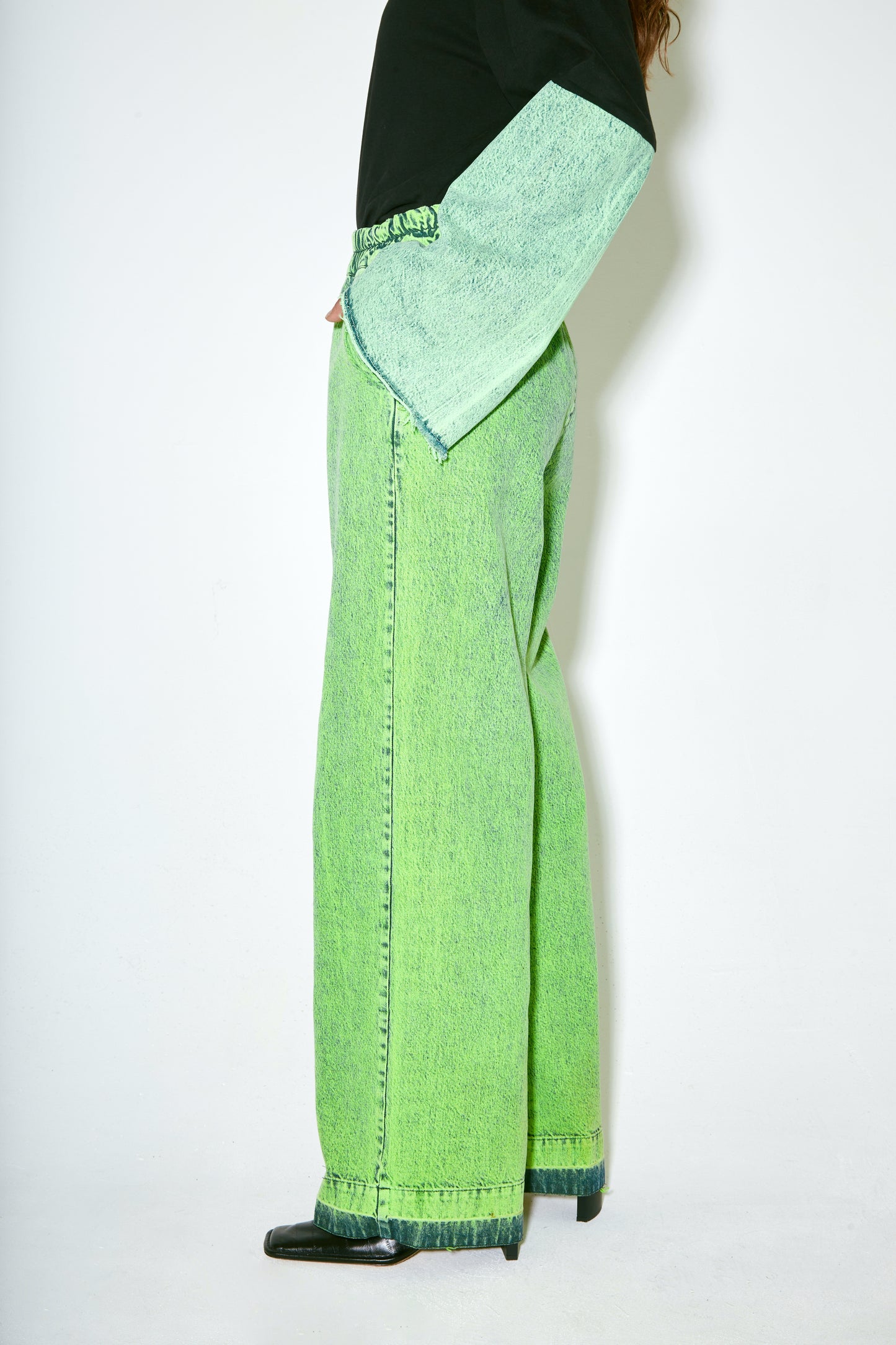 POLLY pants lichen green
