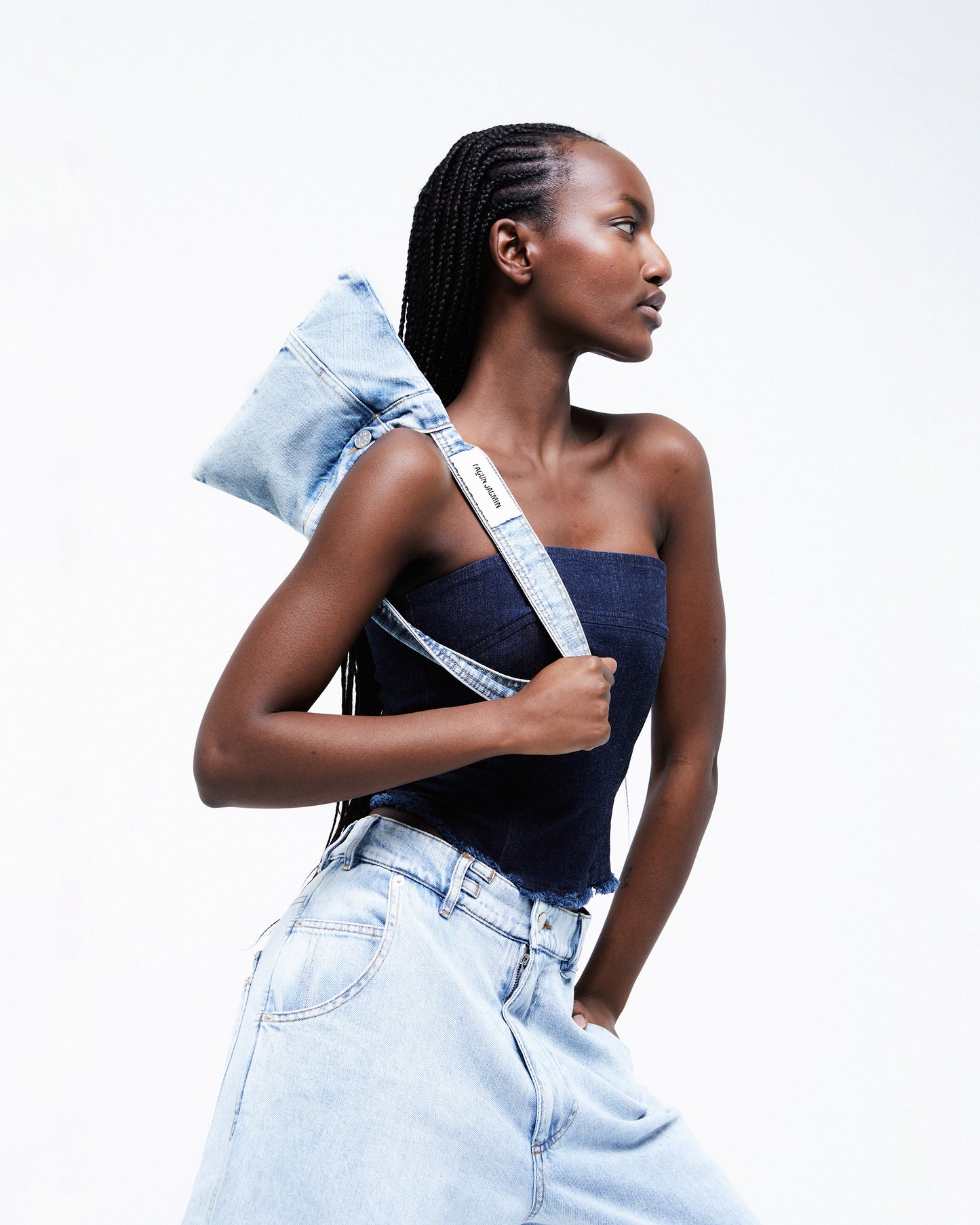 denim clutch façon jacmin bag mini