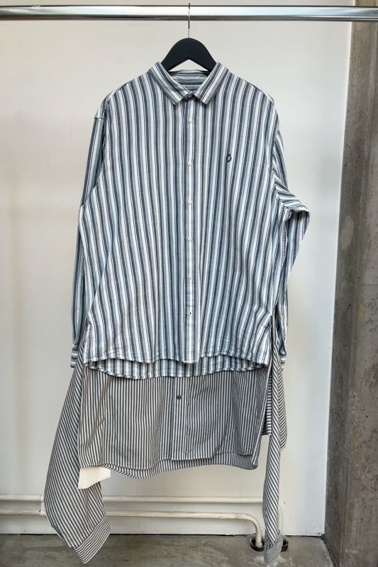 COX shirt stripes grey