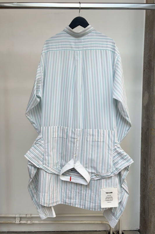 COX shirt stripes green