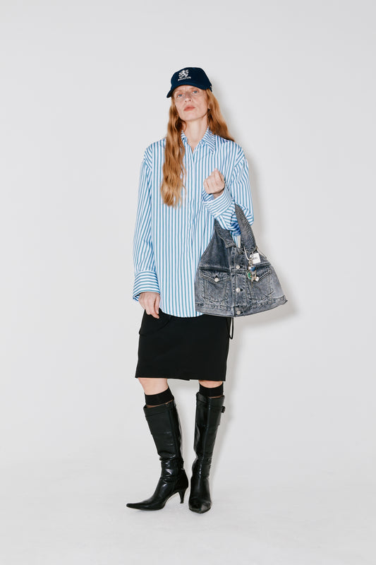 CAREL shirt green stripes