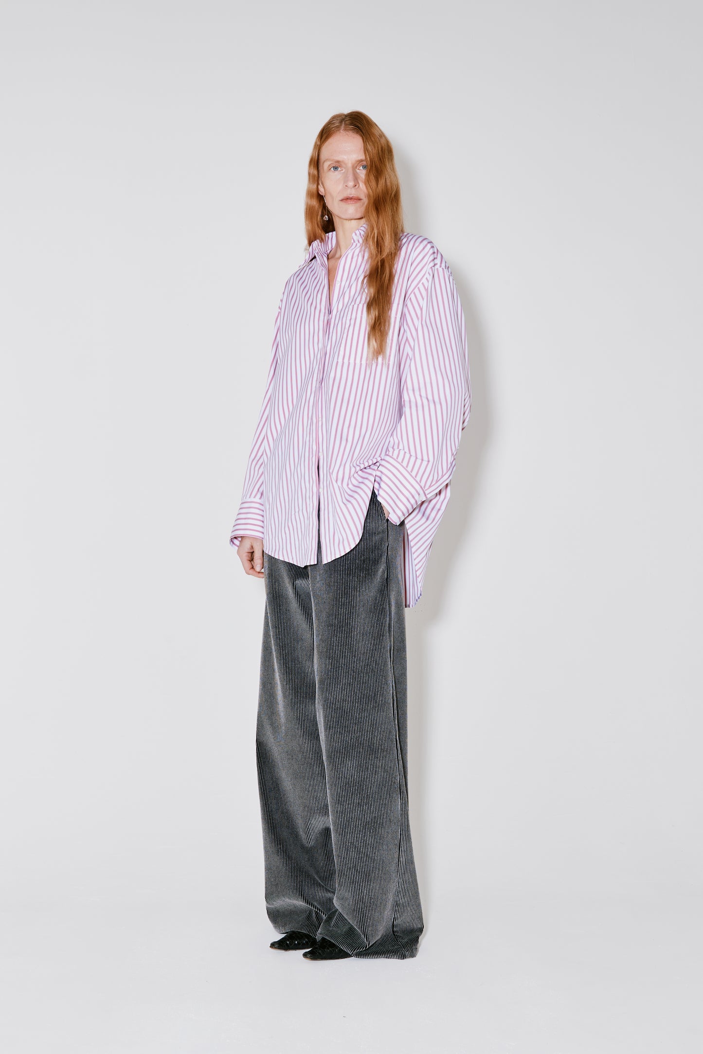 CAREL shirt pink stripes