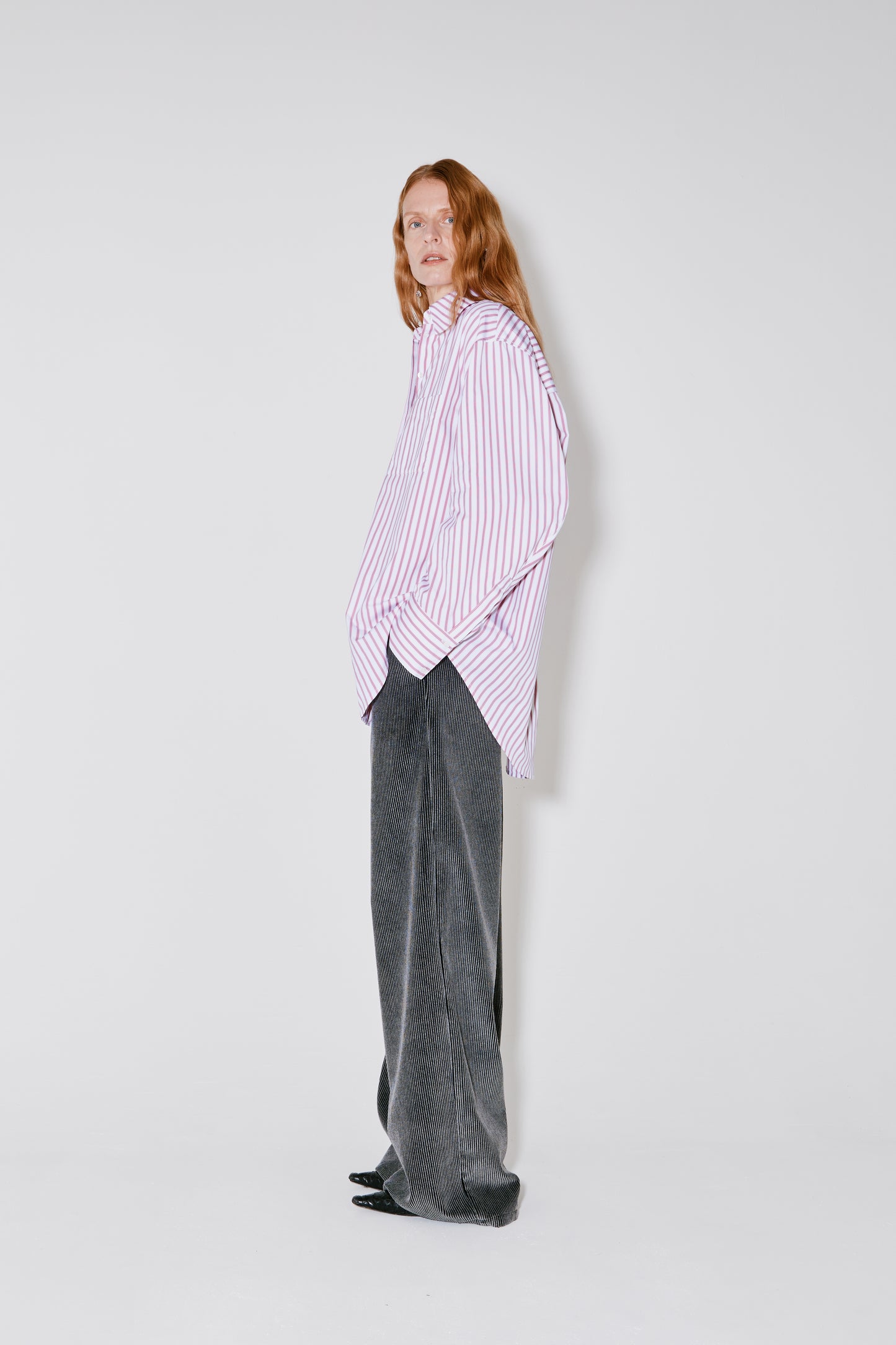 CAREL shirt pink stripes