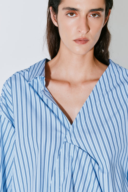 CHARLES shirt blue stripes