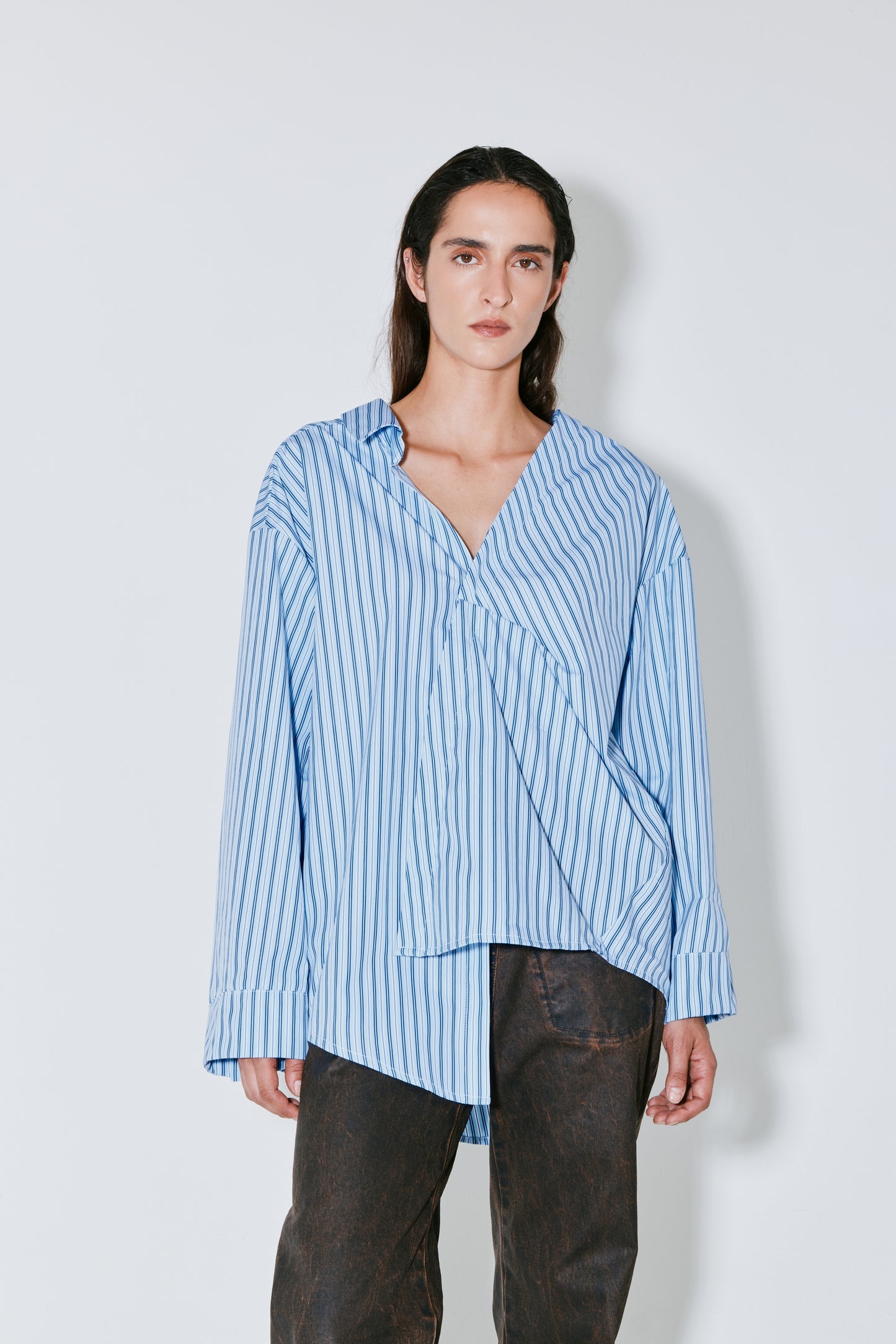 CHARLES shirt blue stripes