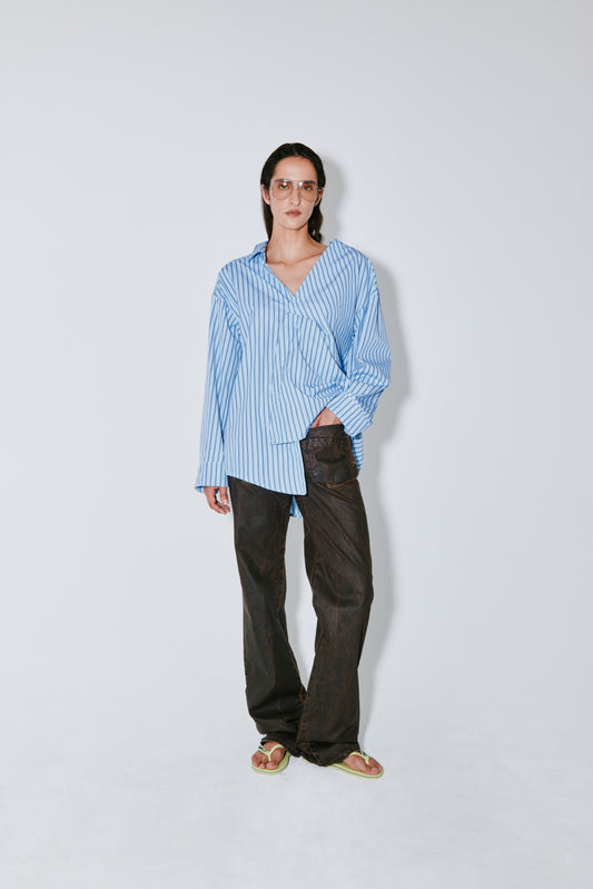 CHARLES shirt blue stripes