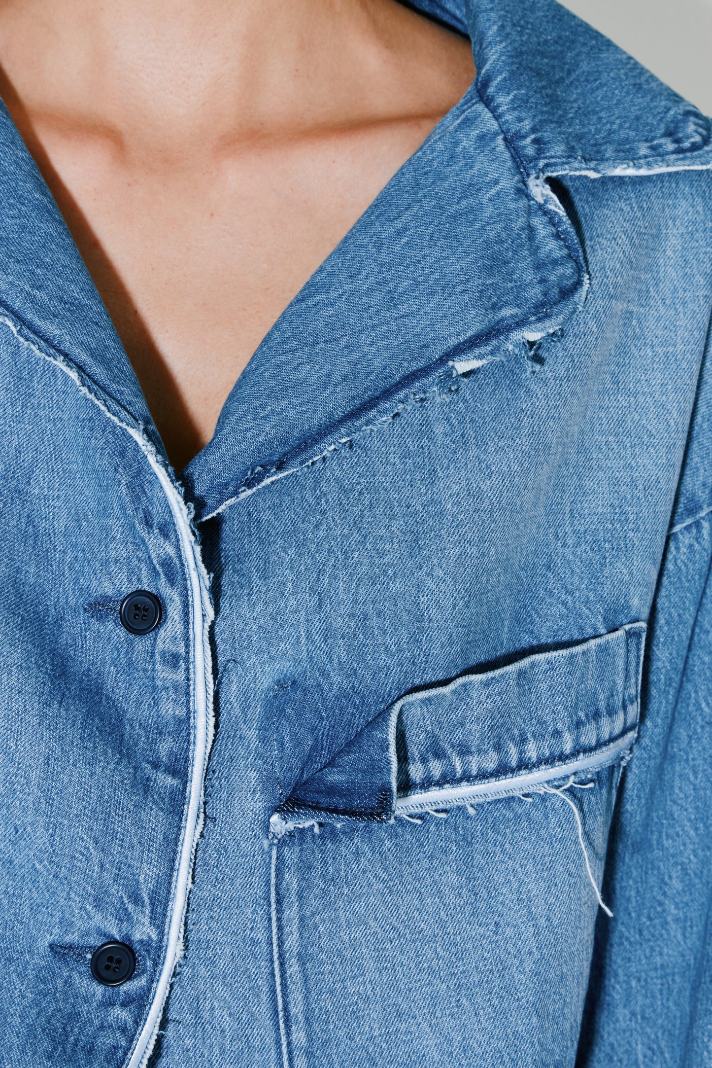 CHRISTINA shirt blue washed