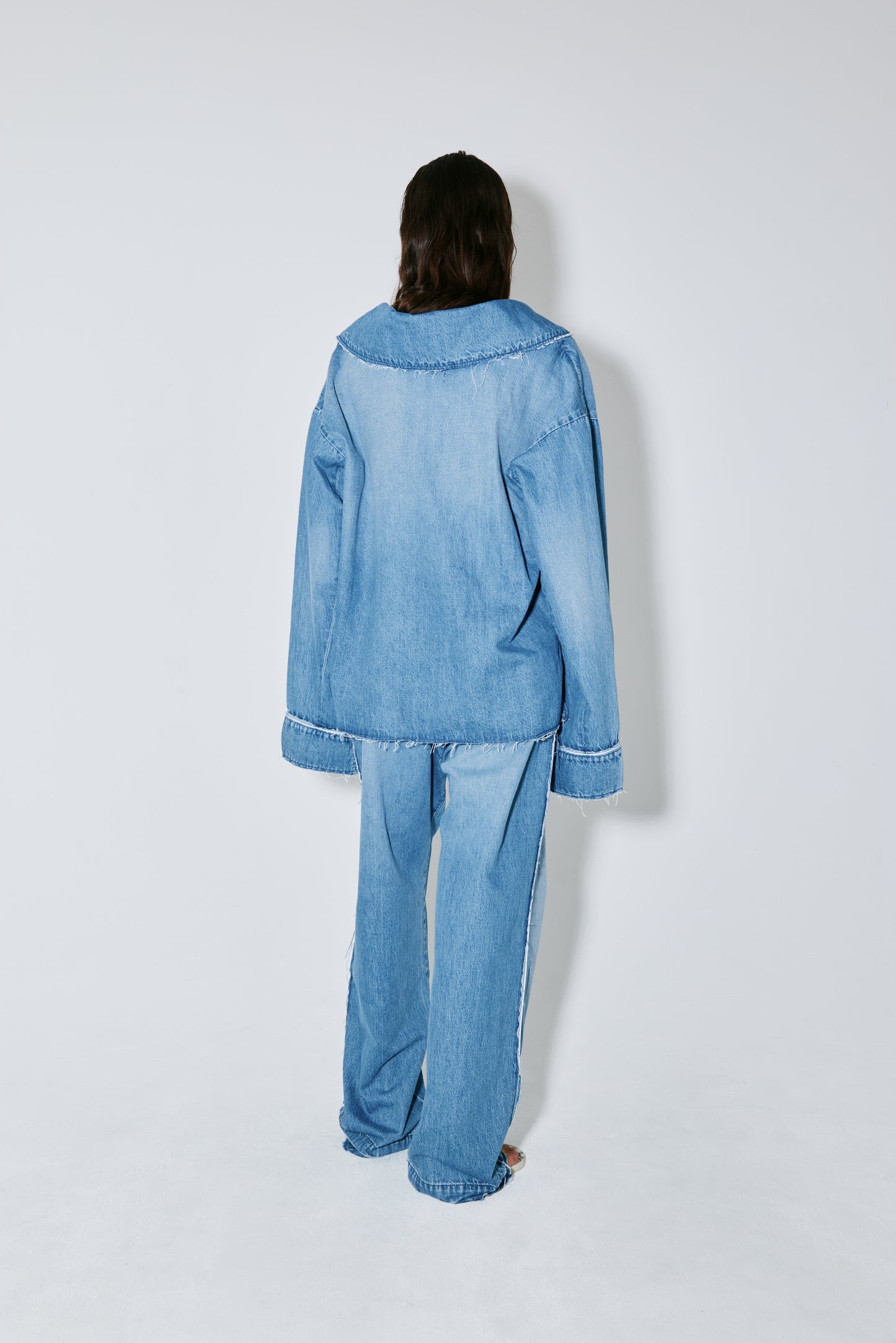 CHRISTINA shirt blue washed