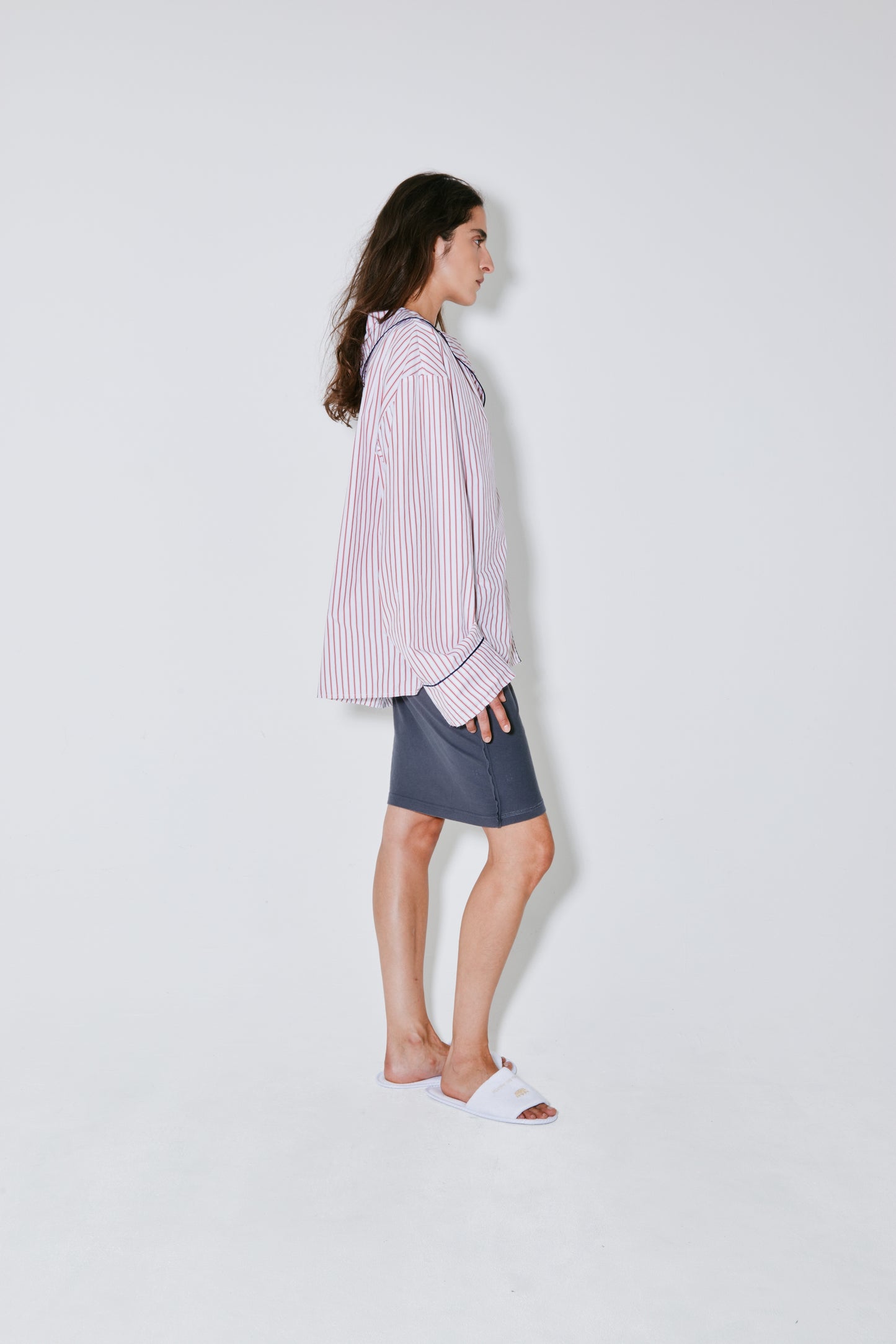 CHRISTINA shirt white red stripes