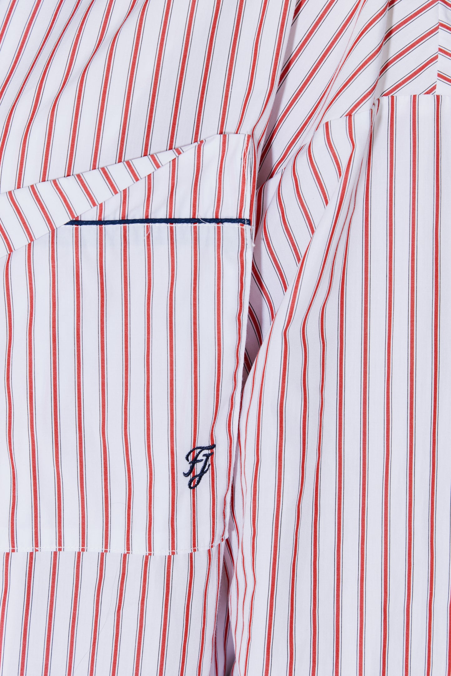 CHRISTINA shirt white red stripes