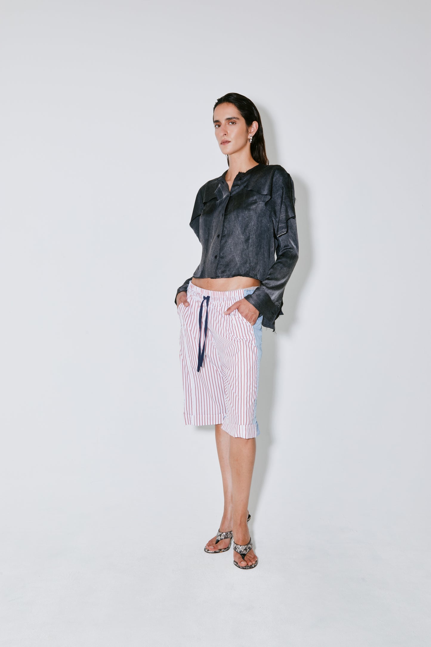 POL shorts red stripes