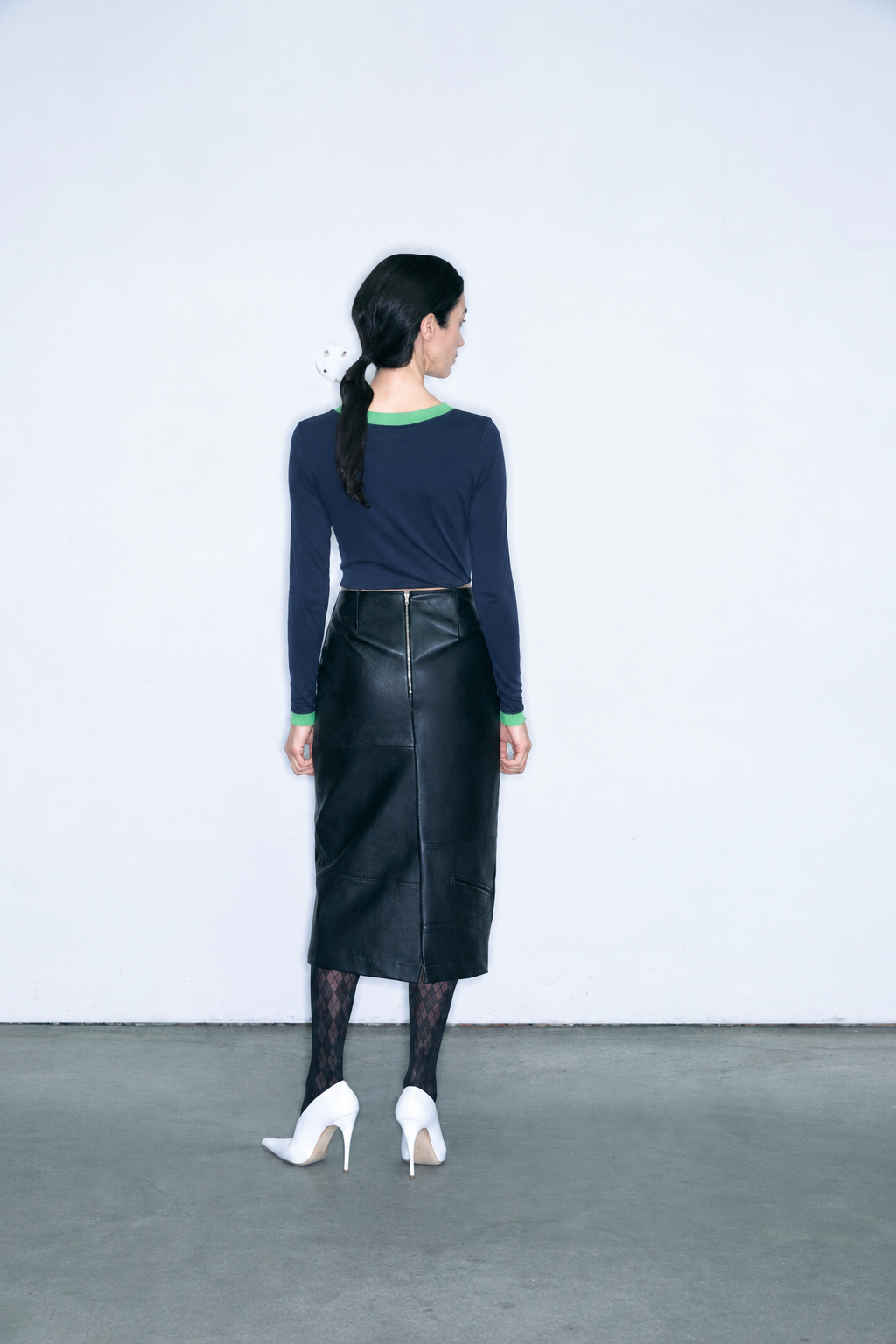 TIA top dark blue & green