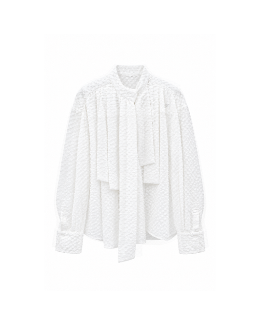 CARMEN shirt white polka dots