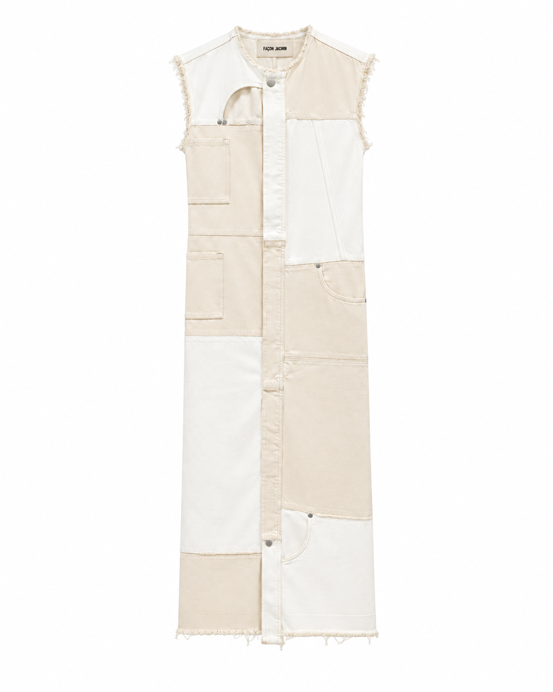 ROK patchwork dress ecru