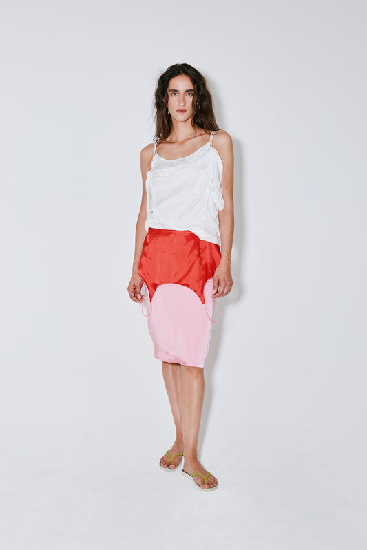 JACKIE skirt red pink