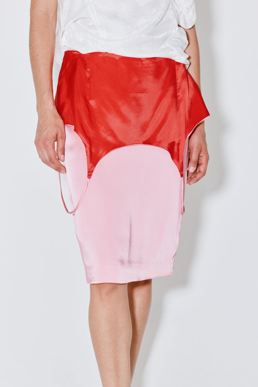 JACKIE skirt red pink