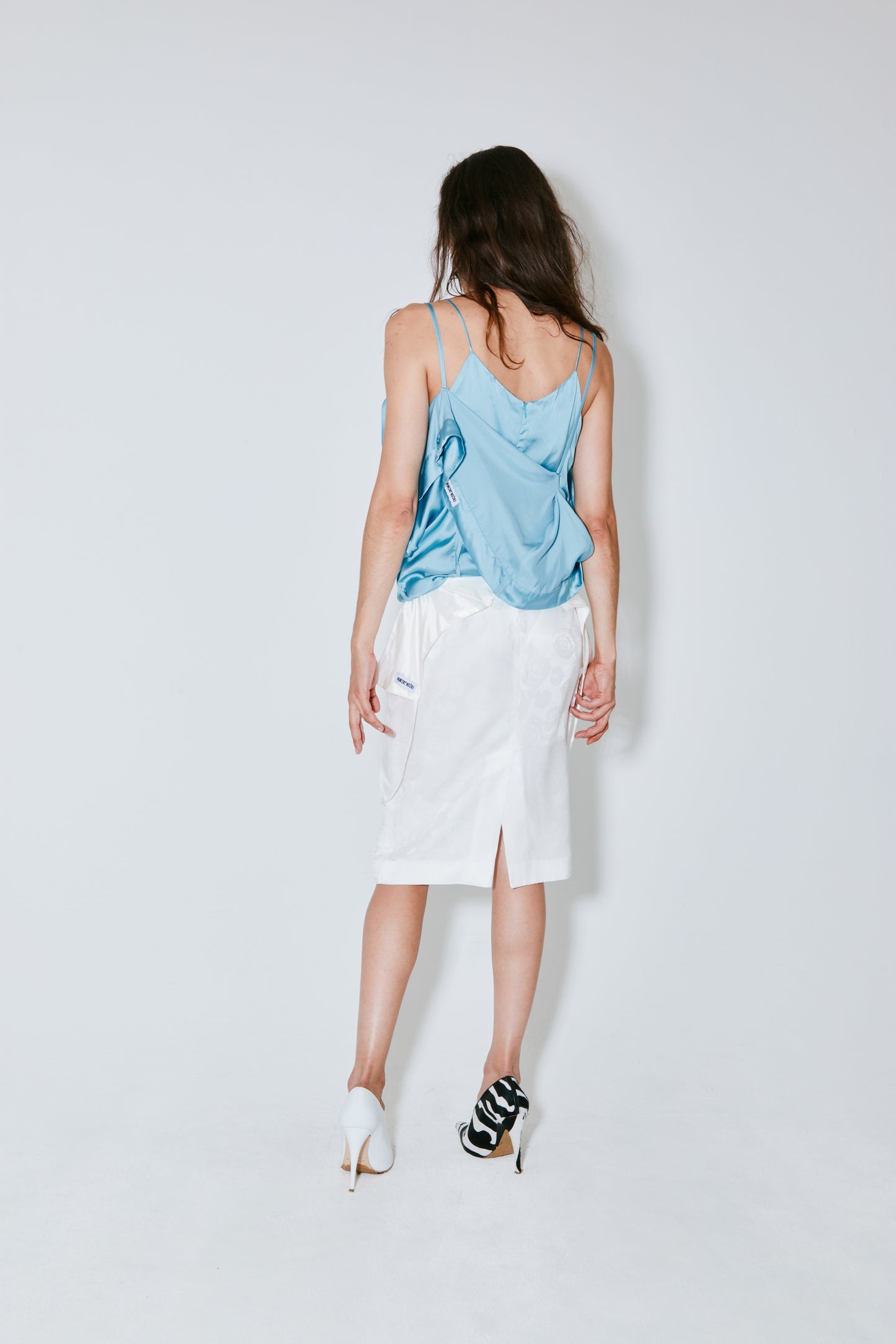 JACKIE skirt white jacquard