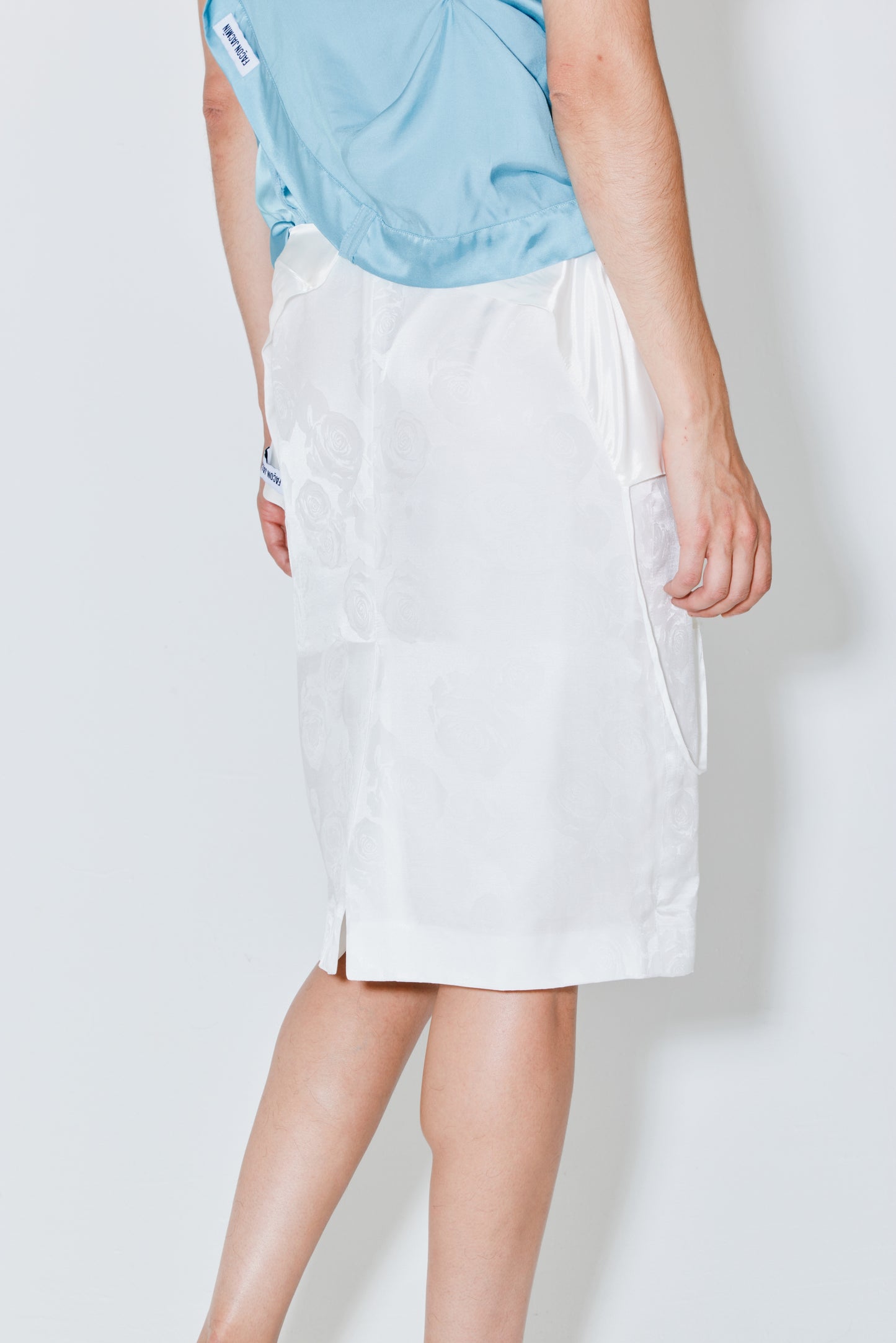 JACKIE skirt white jacquard
