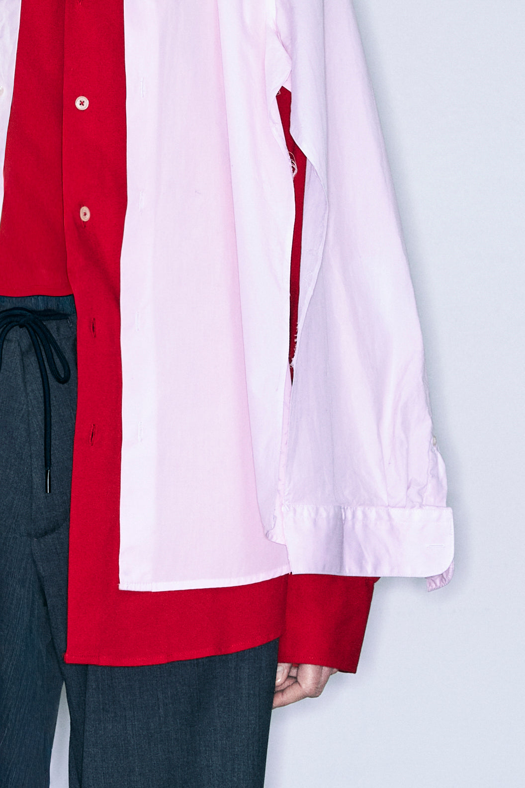 COSTA upcycling shirt red