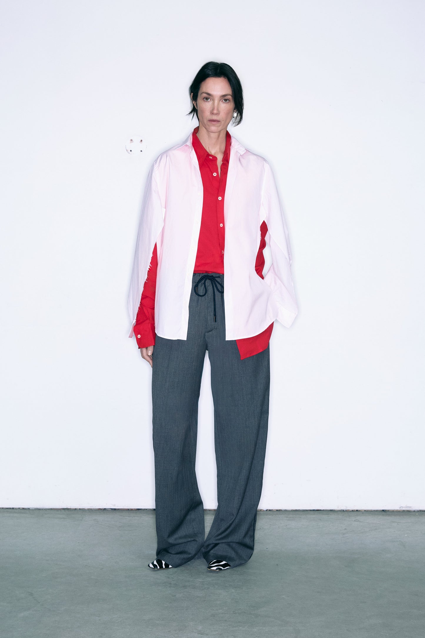 COSTA upcycling shirt red