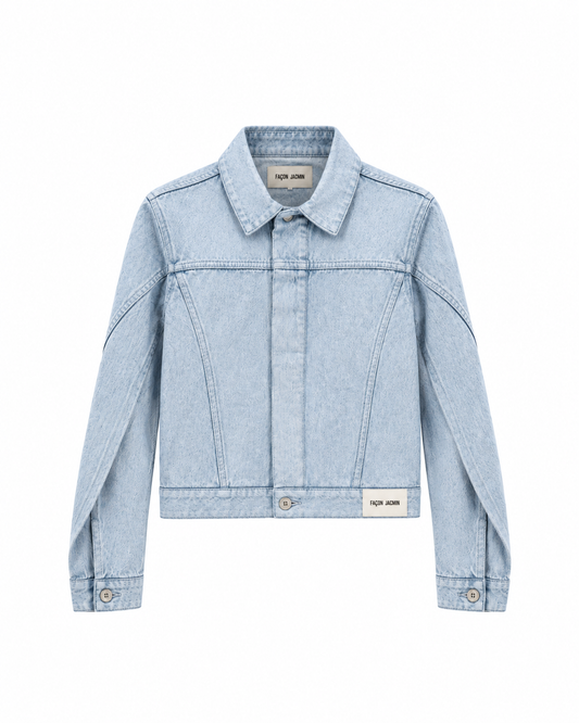 VENDETA jacket white on blue