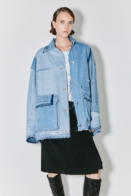 MAJOR jacket upcycled denim blue