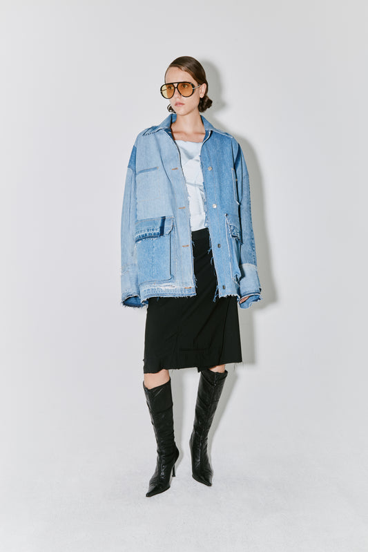MAJOR jacket upcycled denim blue