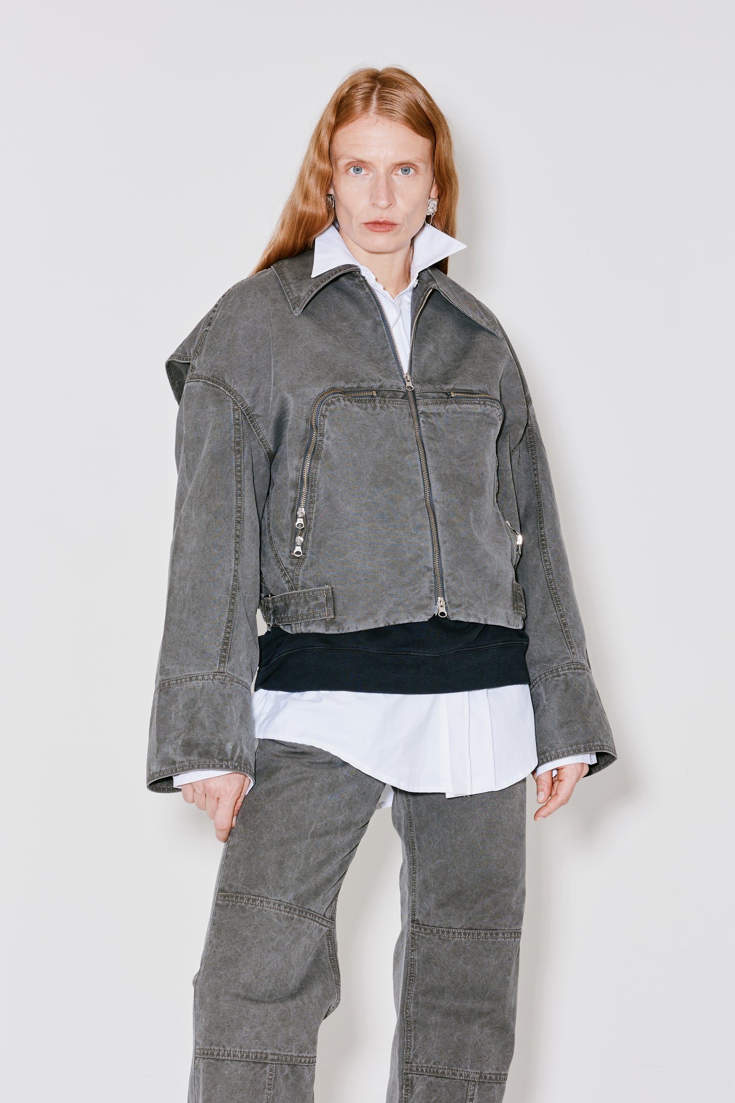 MARTY jacket grey olive