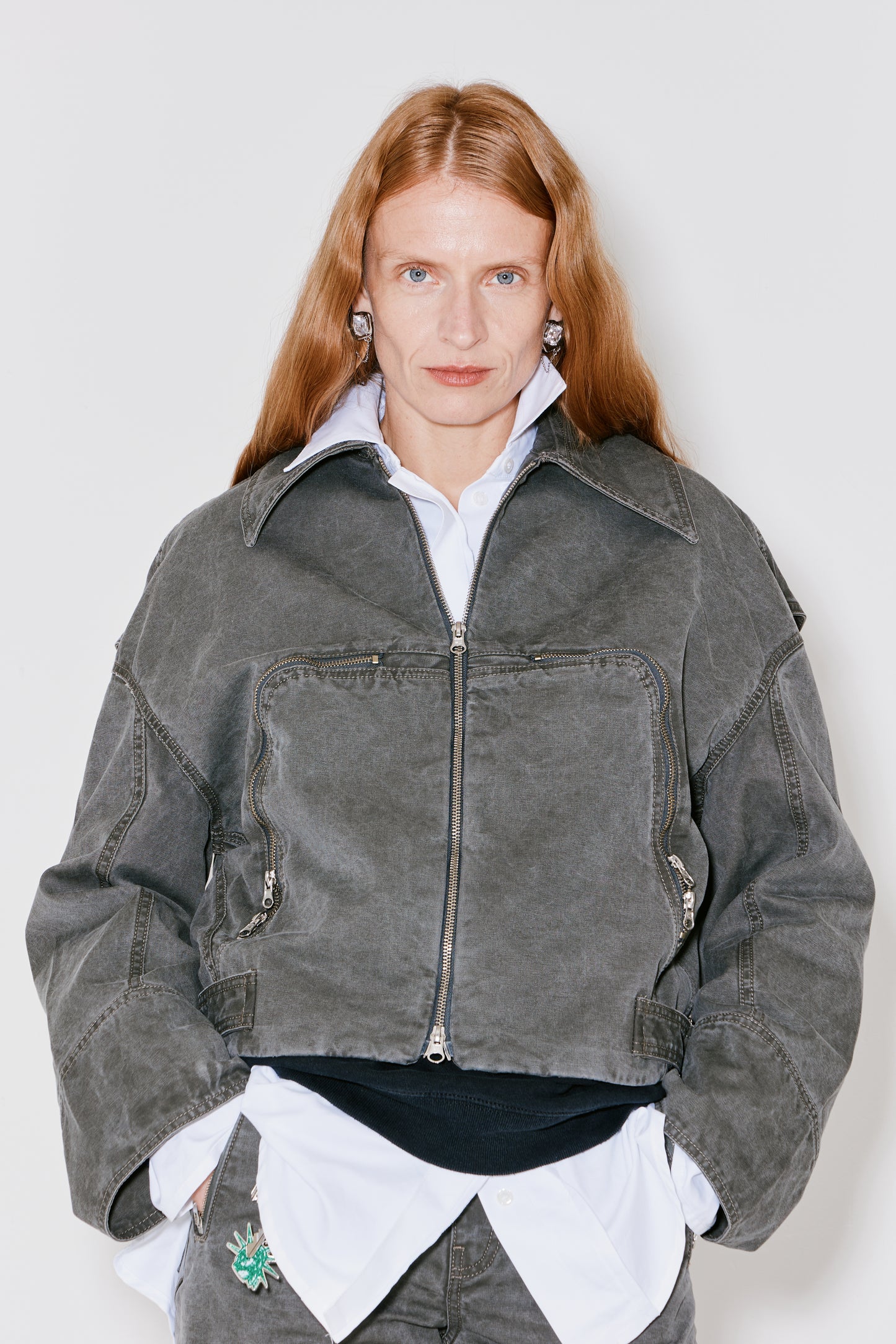 MARTY jacket grey olive