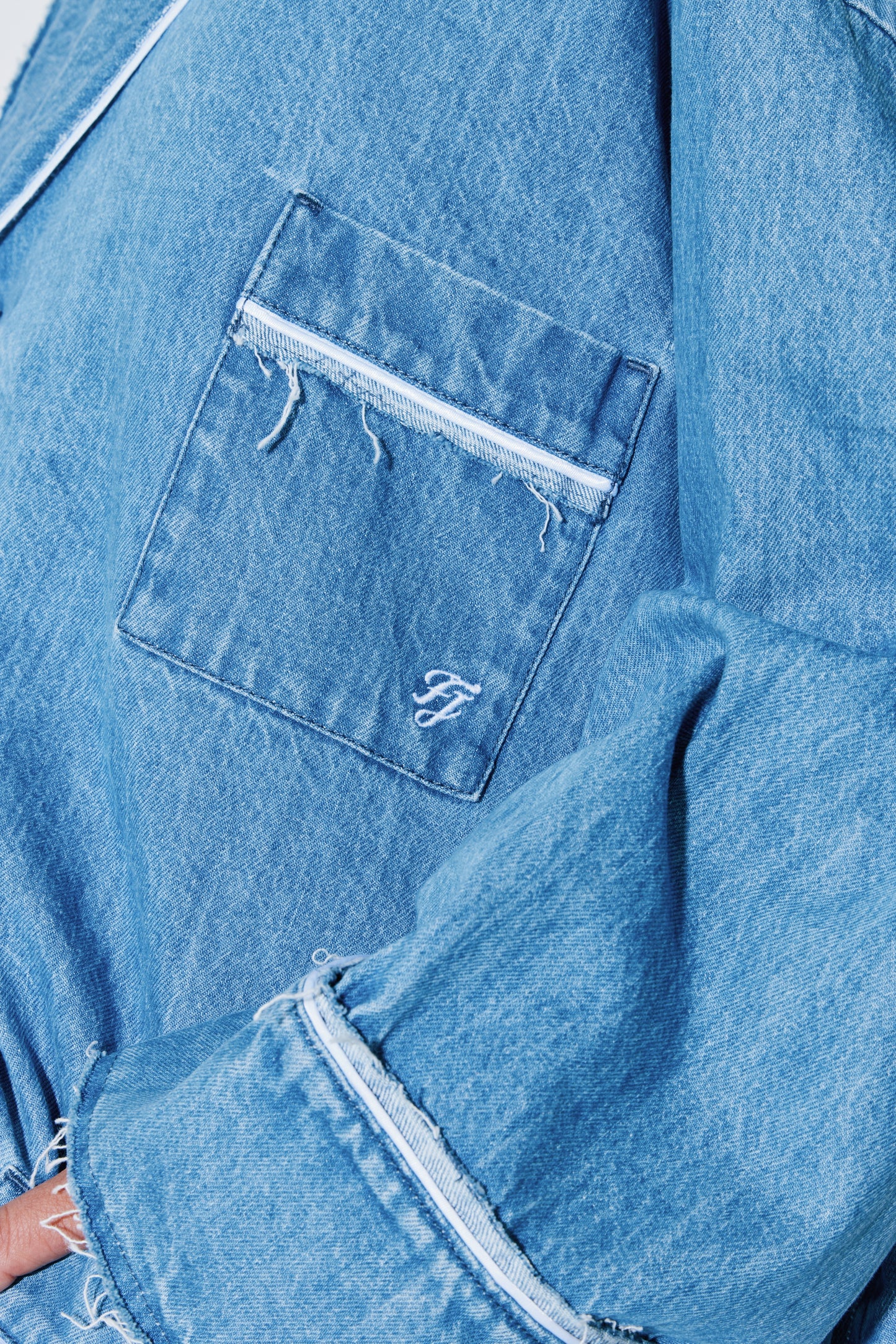 MIKI coat light blue washed