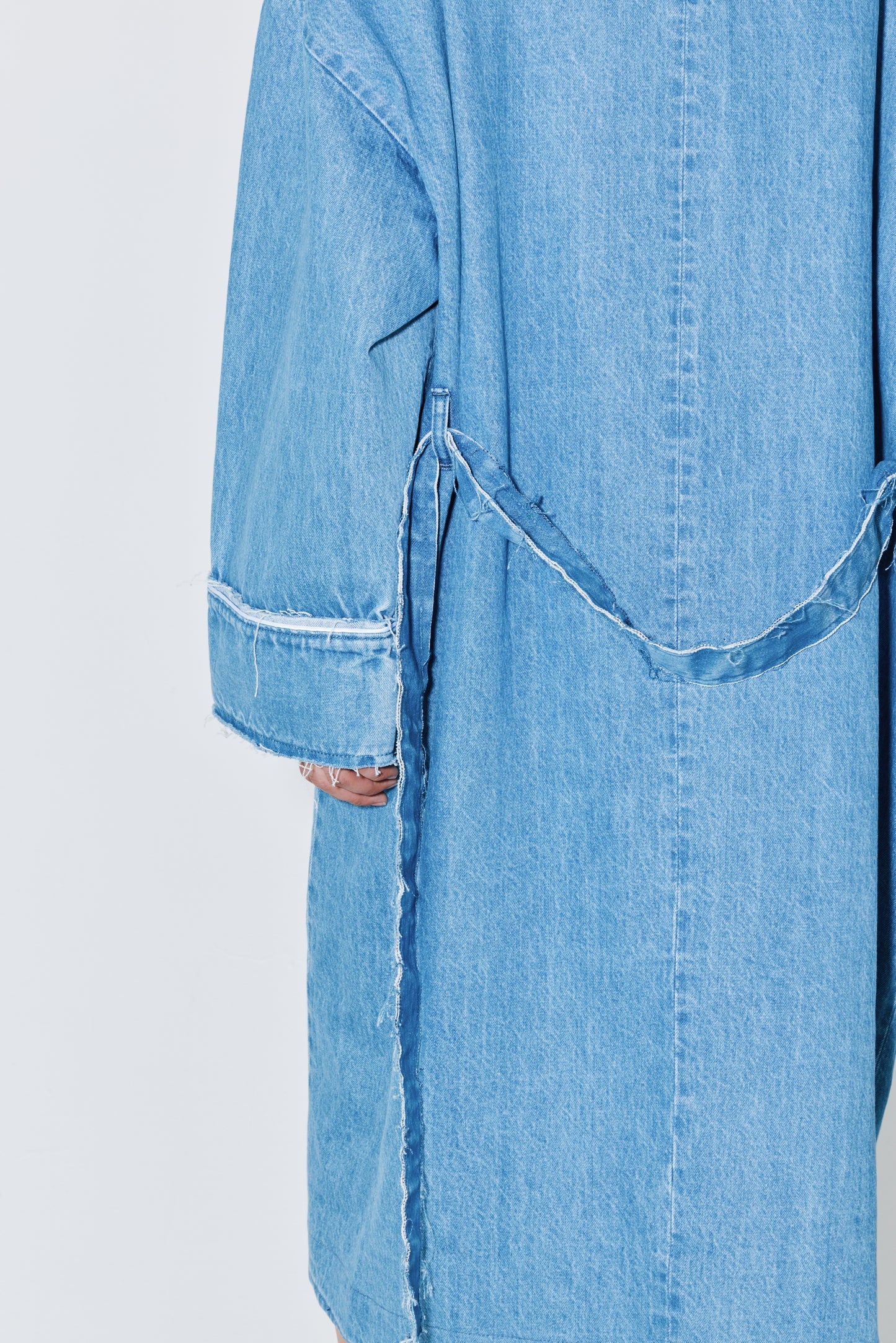 MIKI coat light blue washed