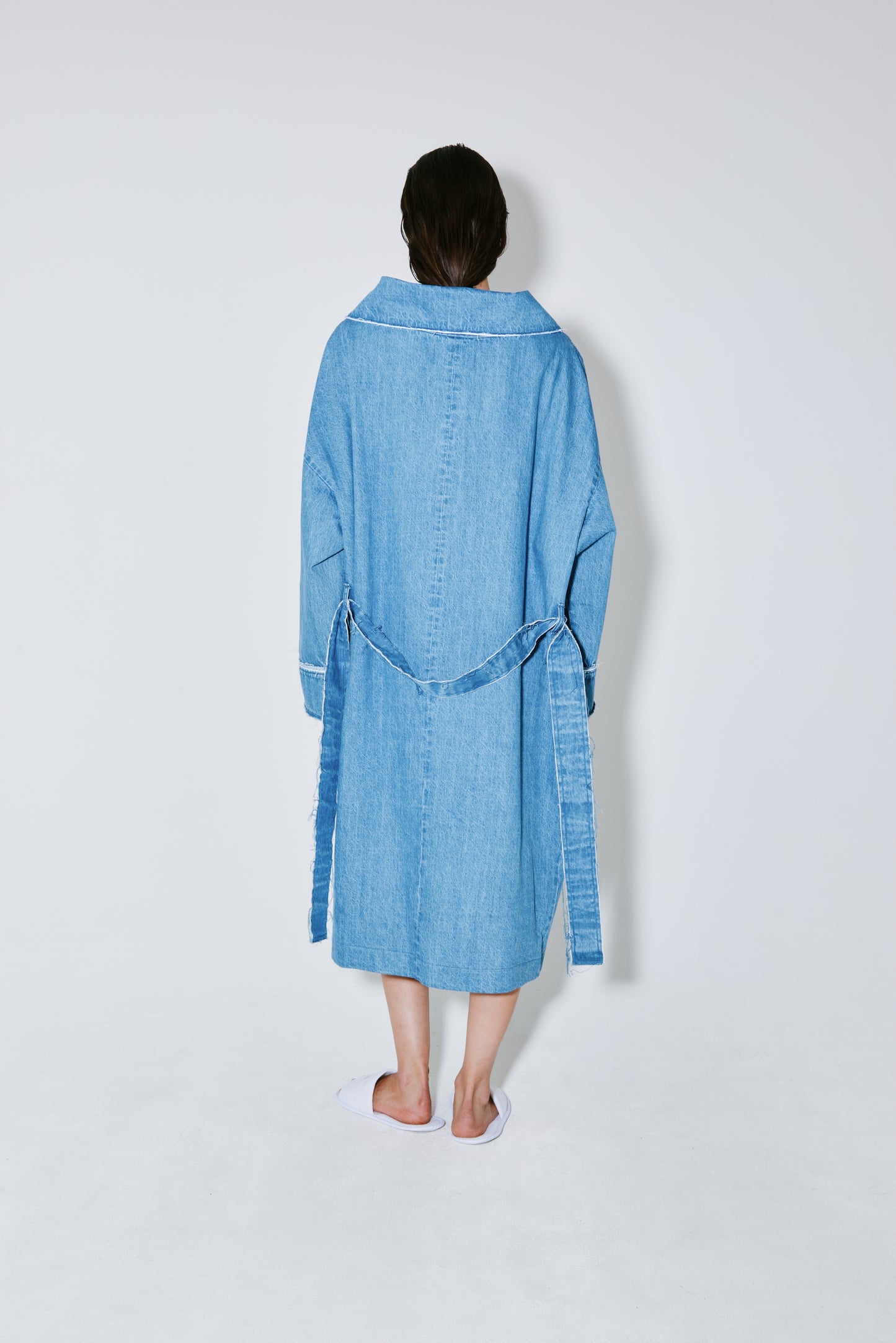 MIKI coat light blue washed