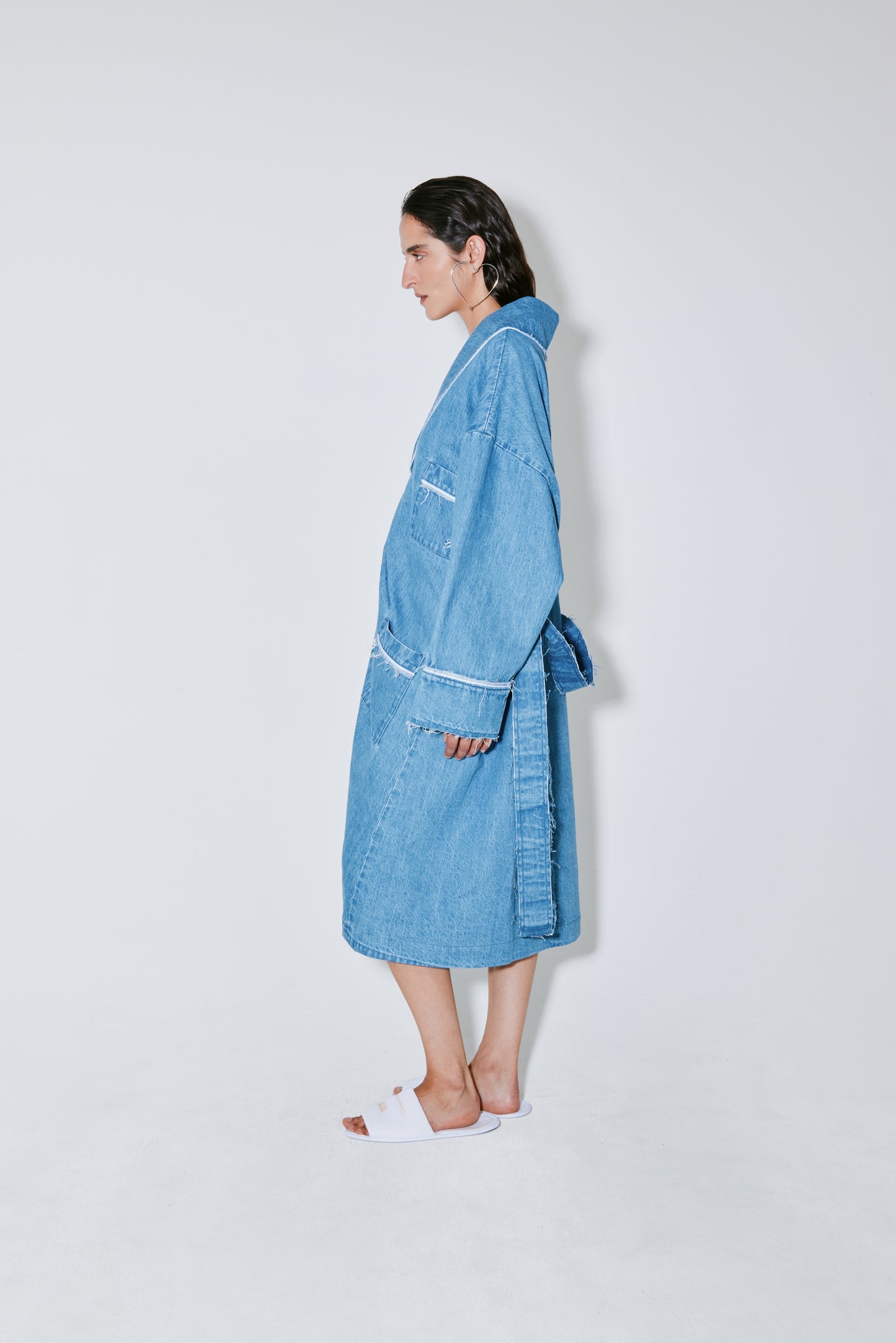 MIKI coat light blue washed