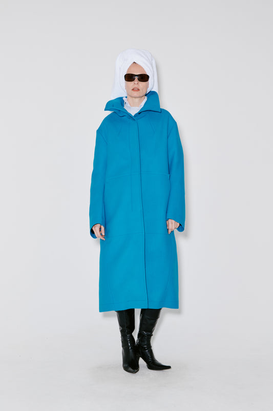 MILA coat turquoise