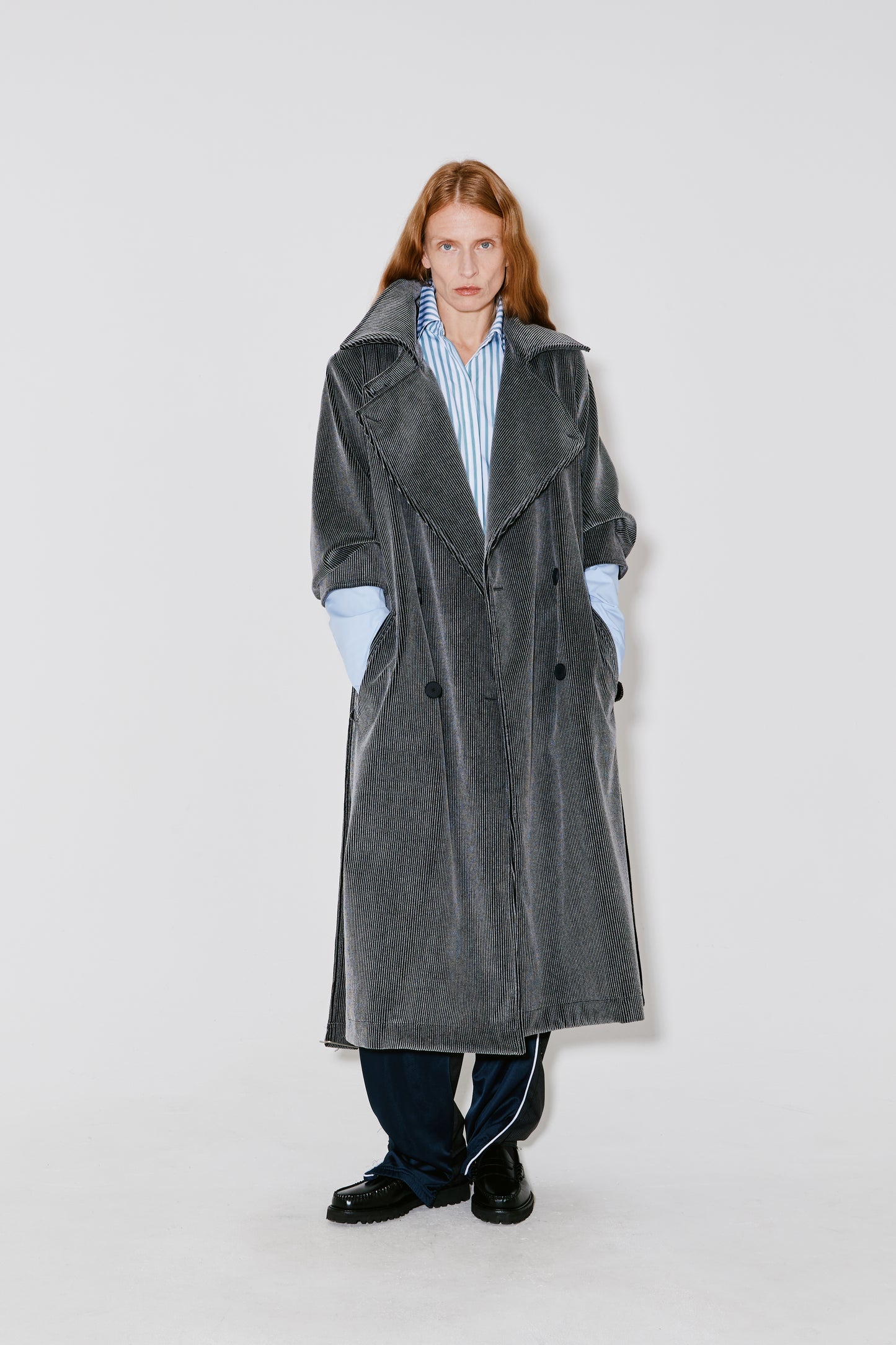 MOSS trench coat grey