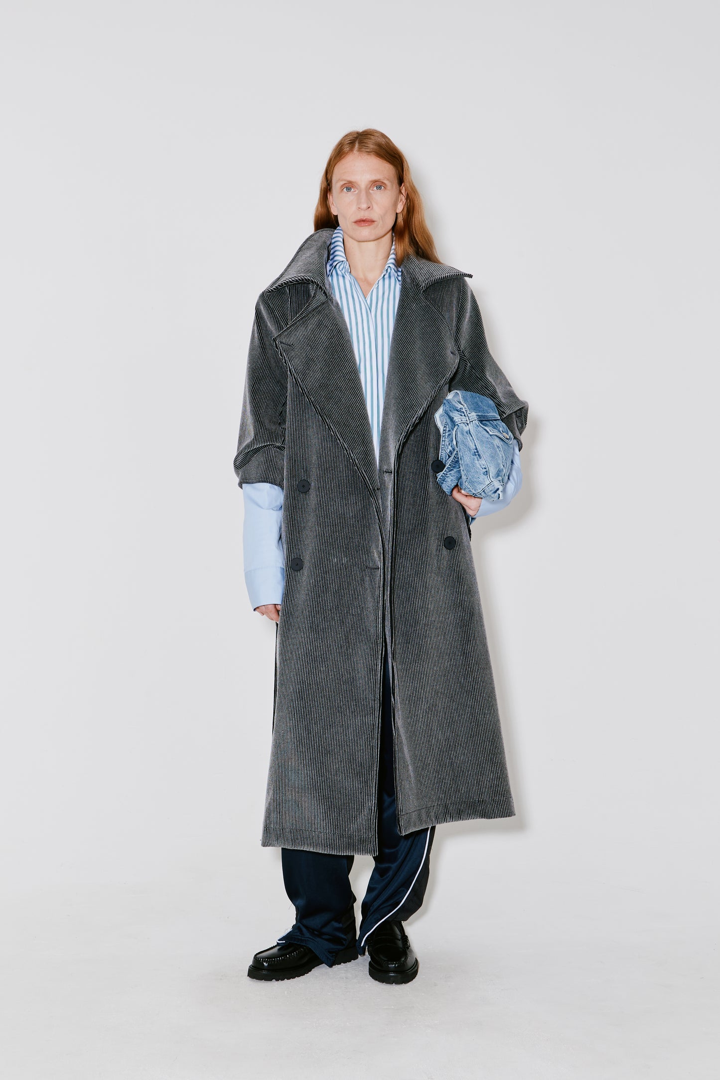 MOSS trench coat grey