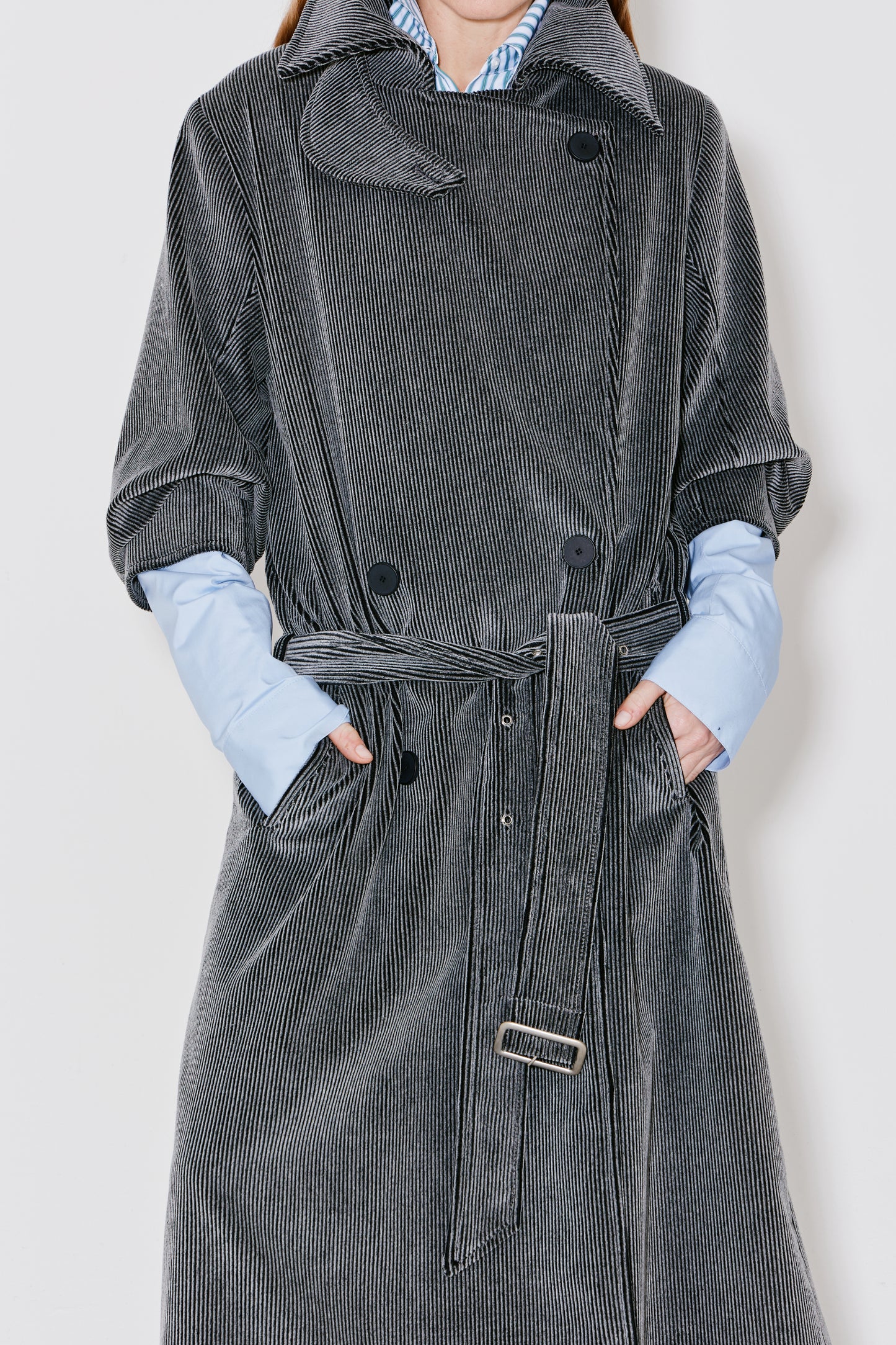 MOSS trench coat grey