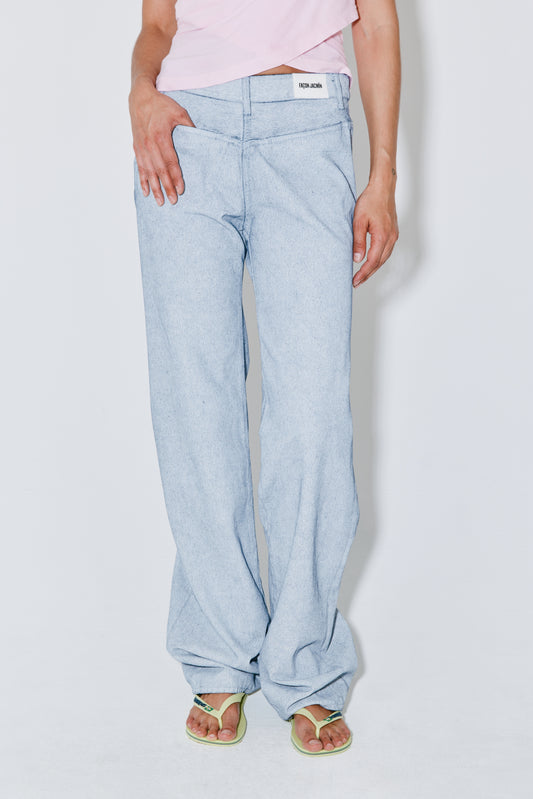 PETERSON pants white on blue