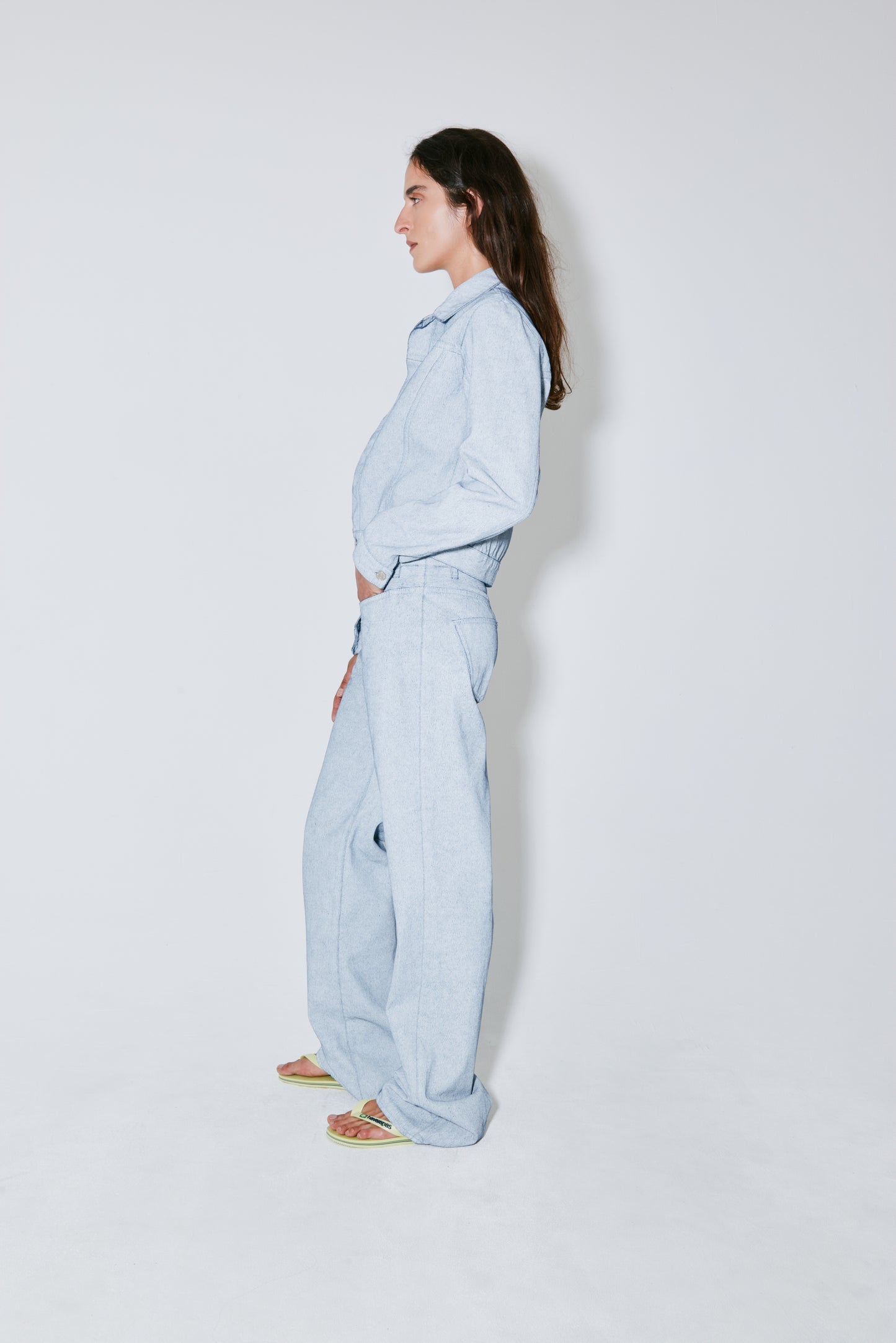 PETERSON pants white on blue